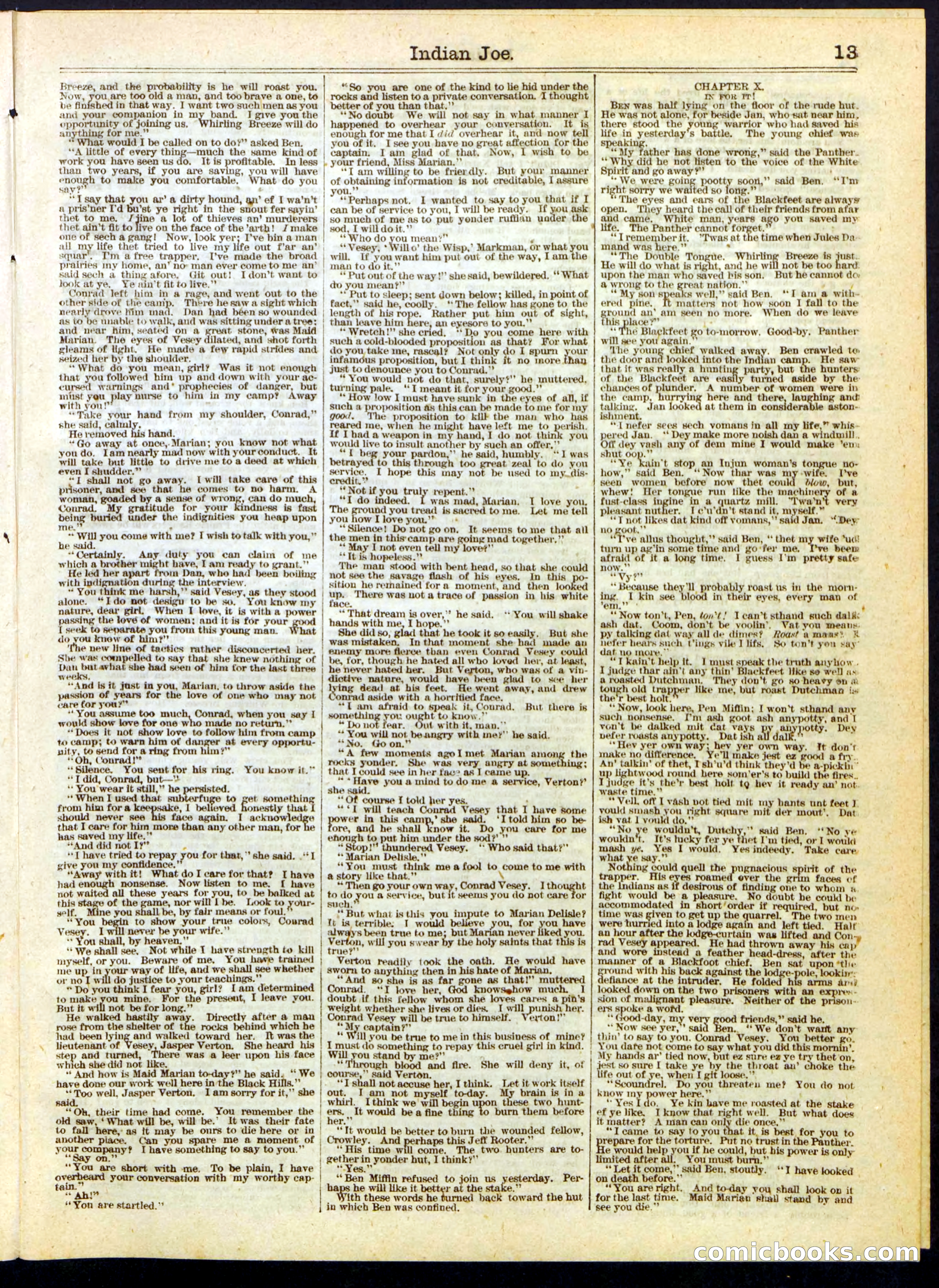 Beadle's Half Dime Library, No. 283 — page 13 of 16