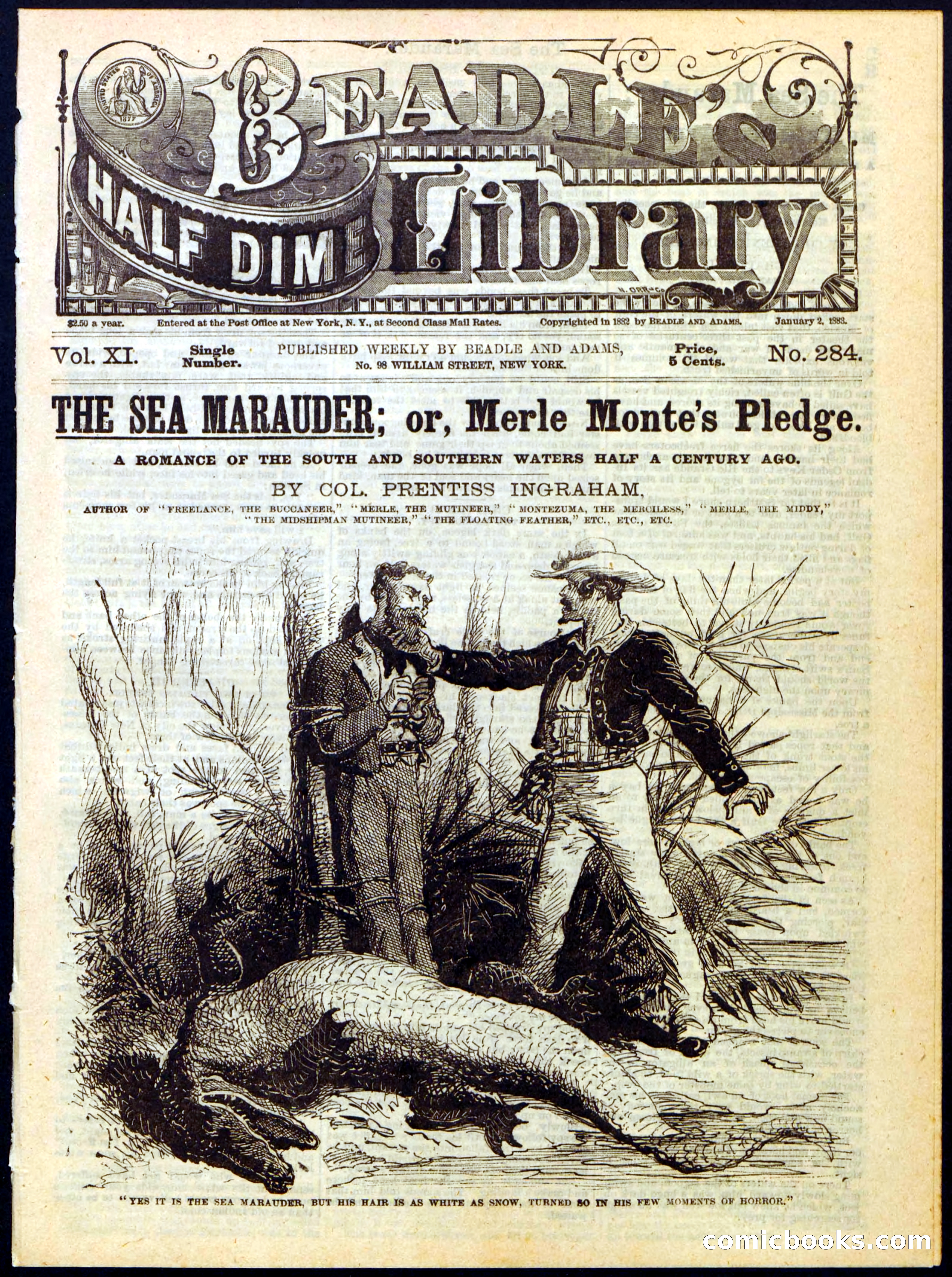 Beadle's Half Dime Library, No. 284 — page 1 of 16