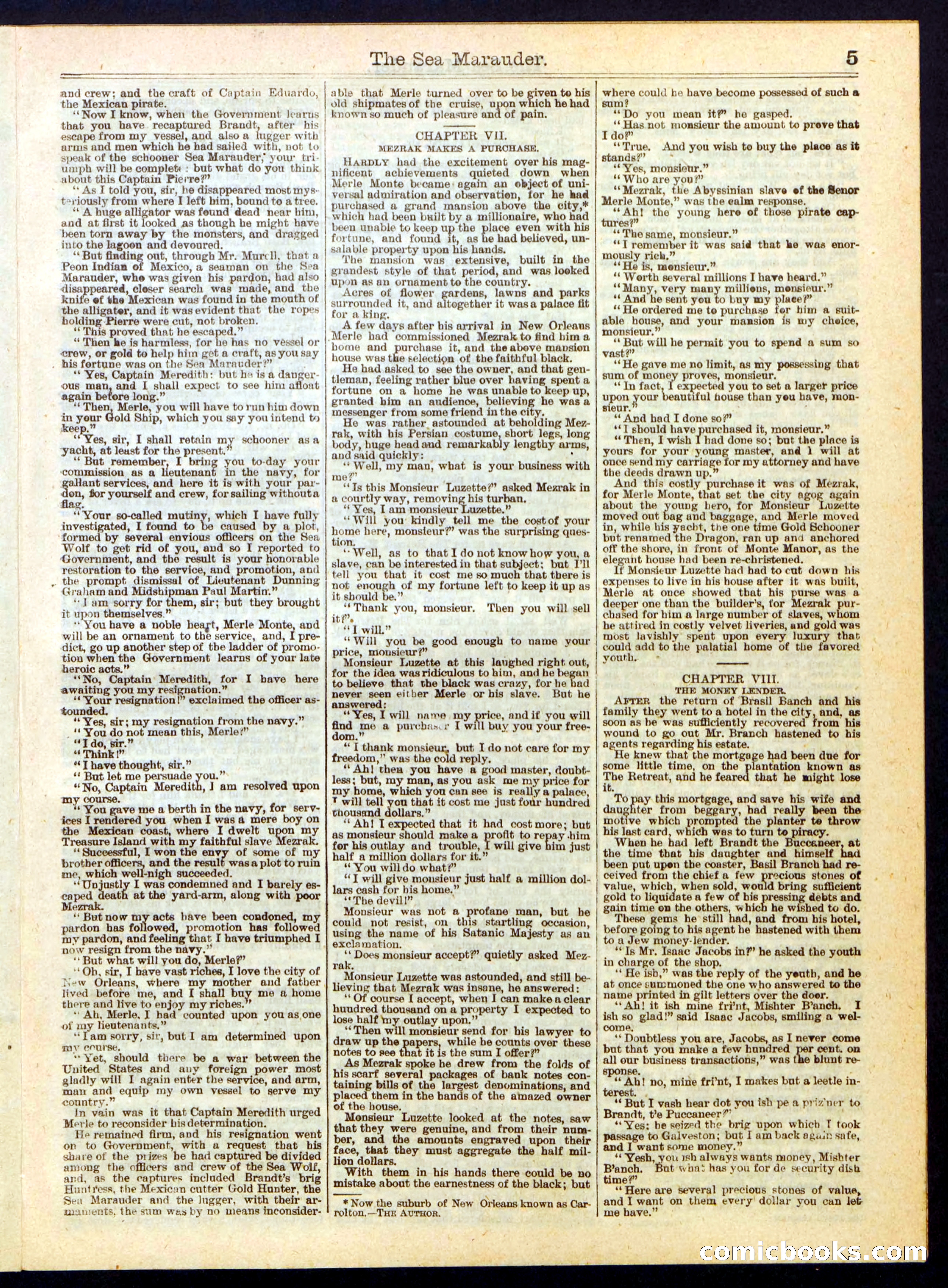 Beadle's Half Dime Library, No. 284 — page 5 of 16
