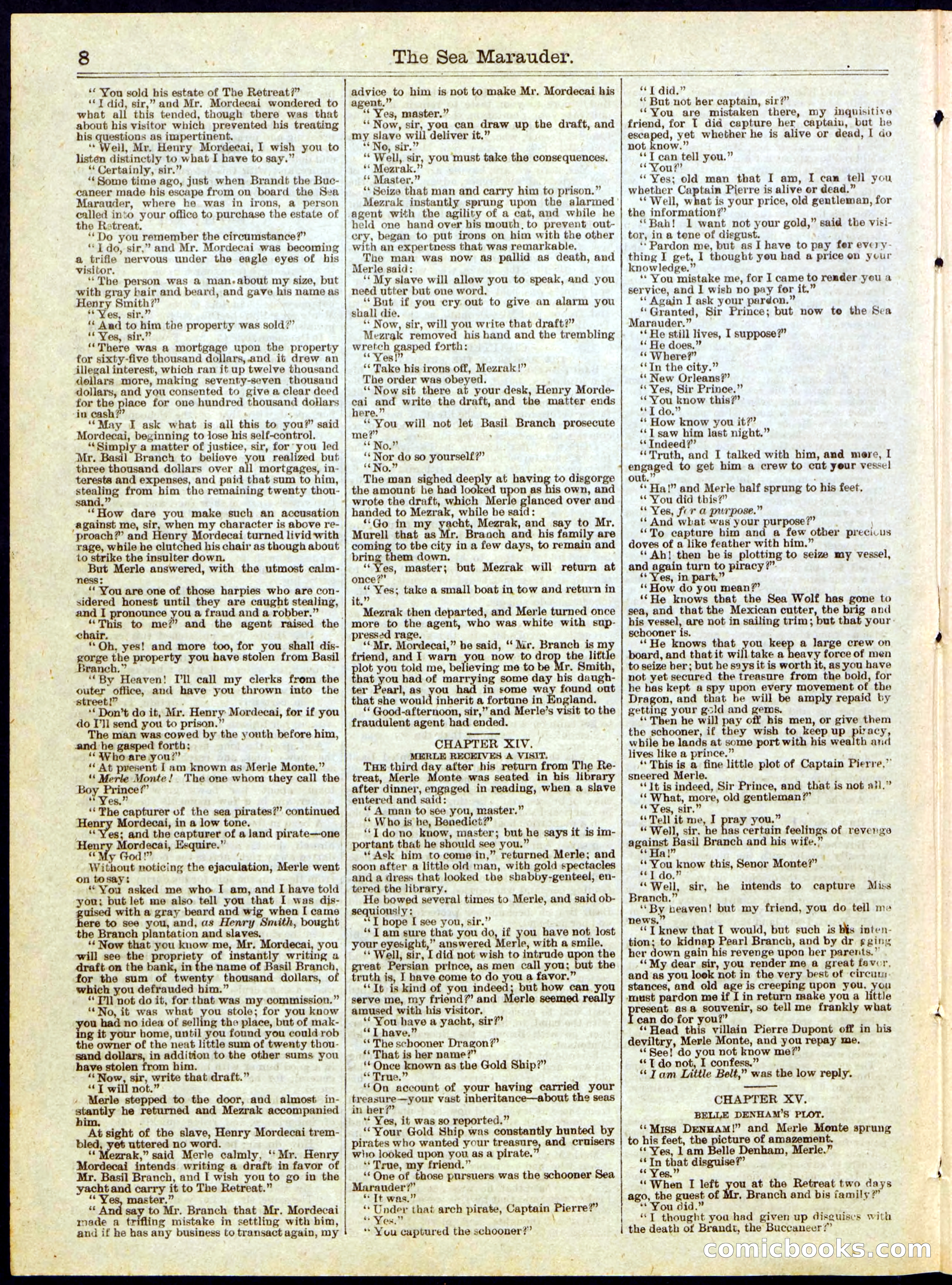 Beadle's Half Dime Library, No. 284 — page 8 of 16