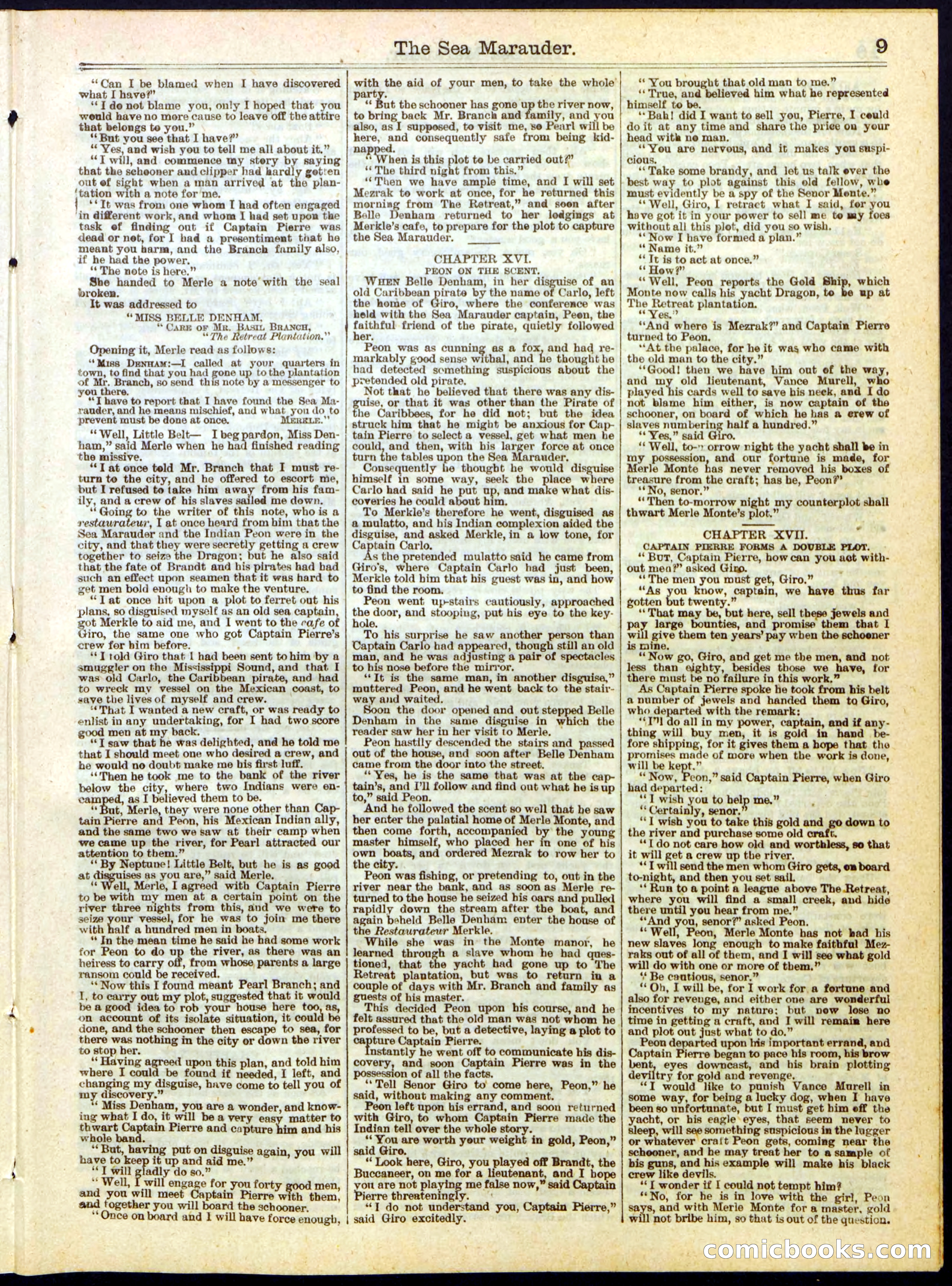 Beadle's Half Dime Library, No. 284 — page 9 of 16