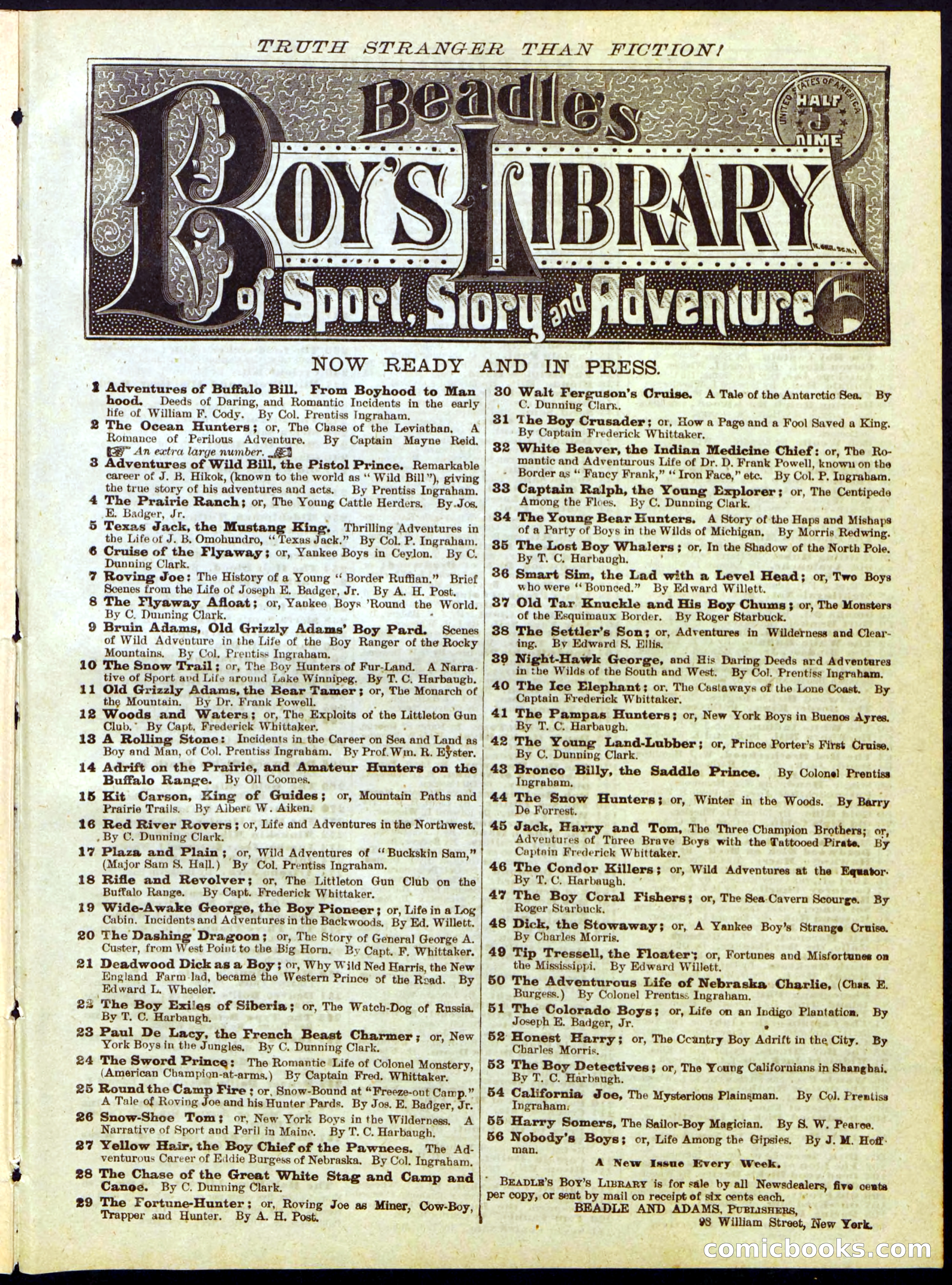 Beadle's Half Dime Library, No. 284 — page 15 of 16
