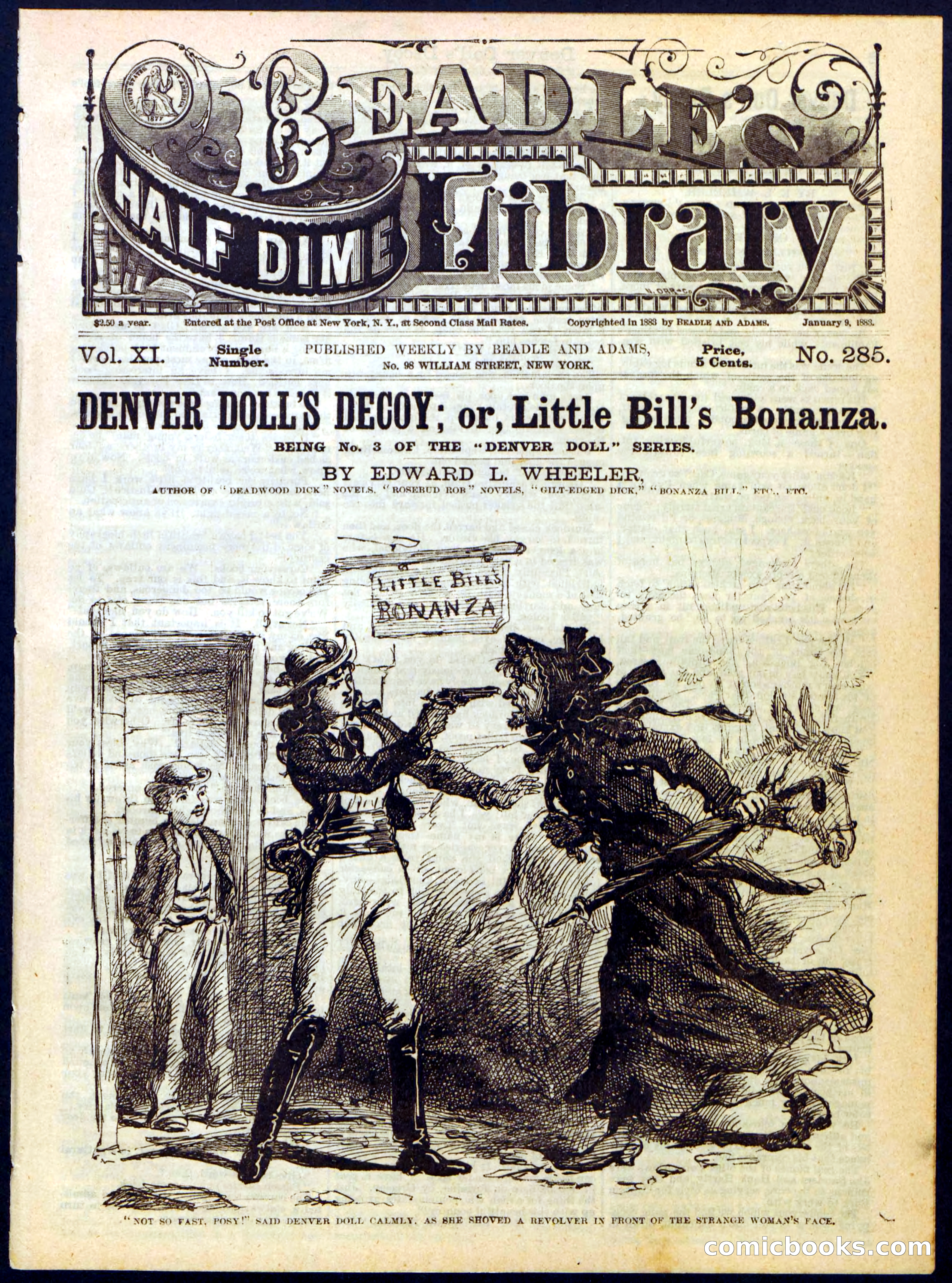 Beadle's Half Dime Library No. 285