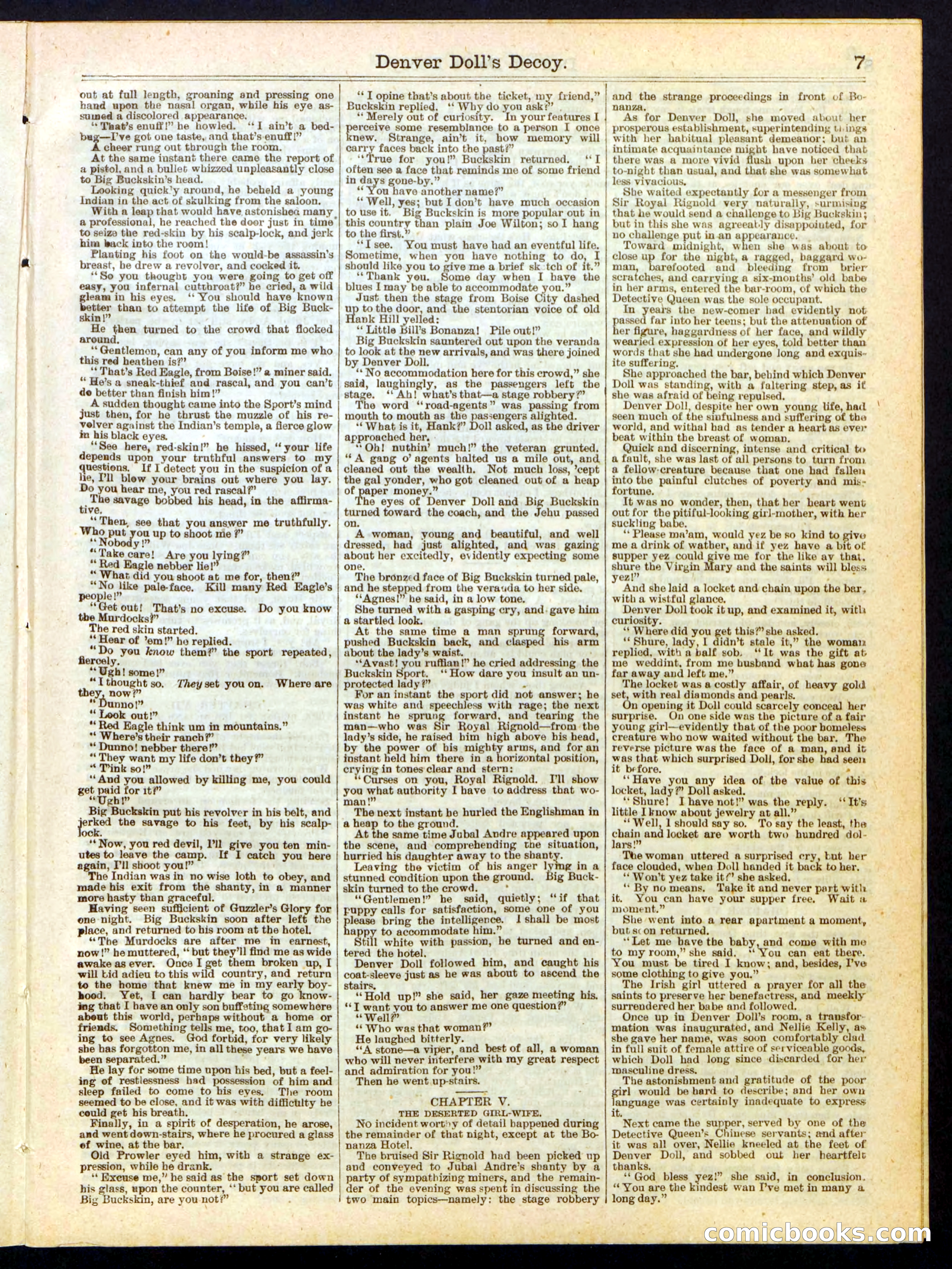 Beadle's Half Dime Library No. 285 — page 7 of 16