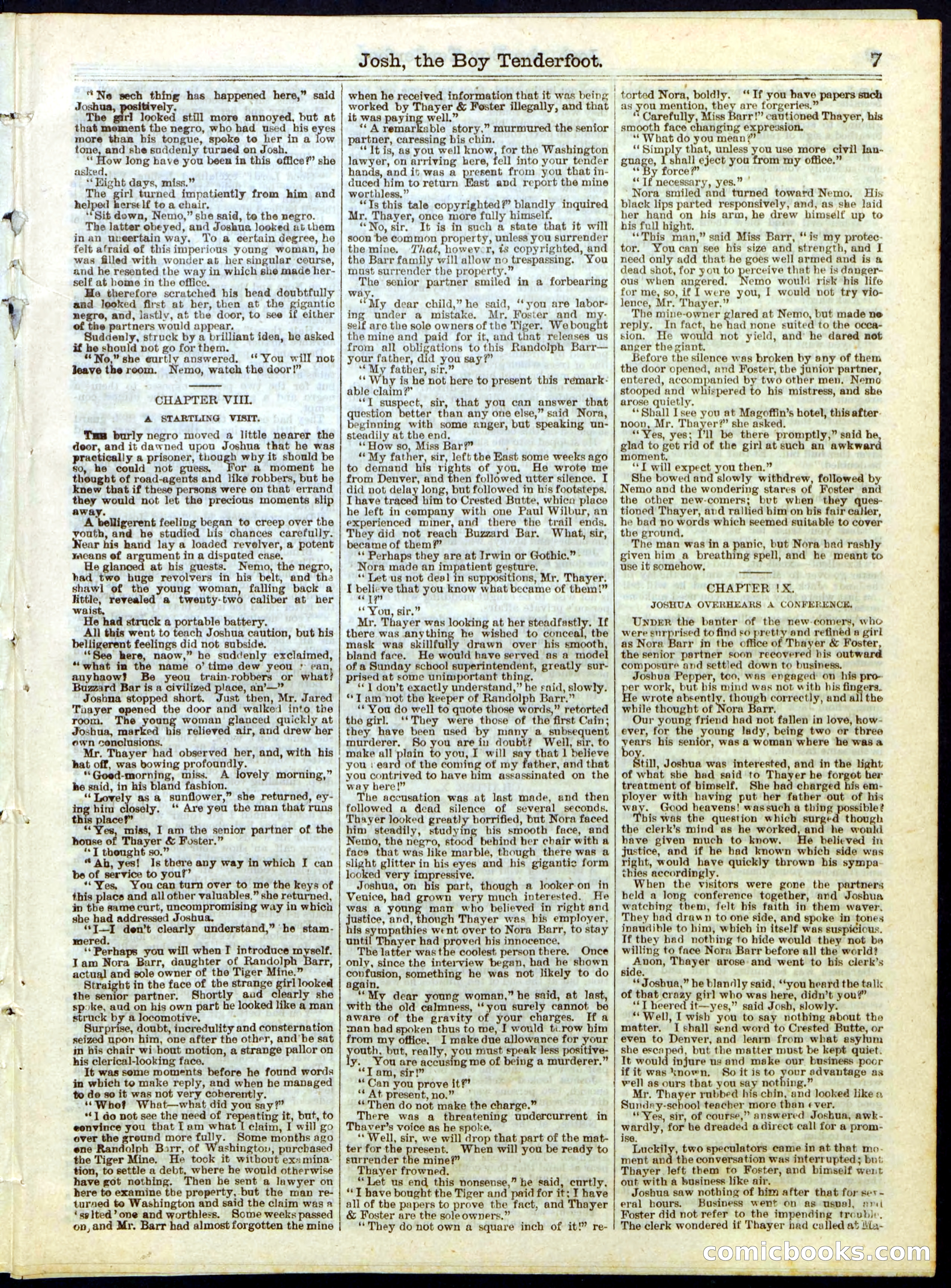 Beadle's Half Dime Library, No. 286 — page 7 of 16