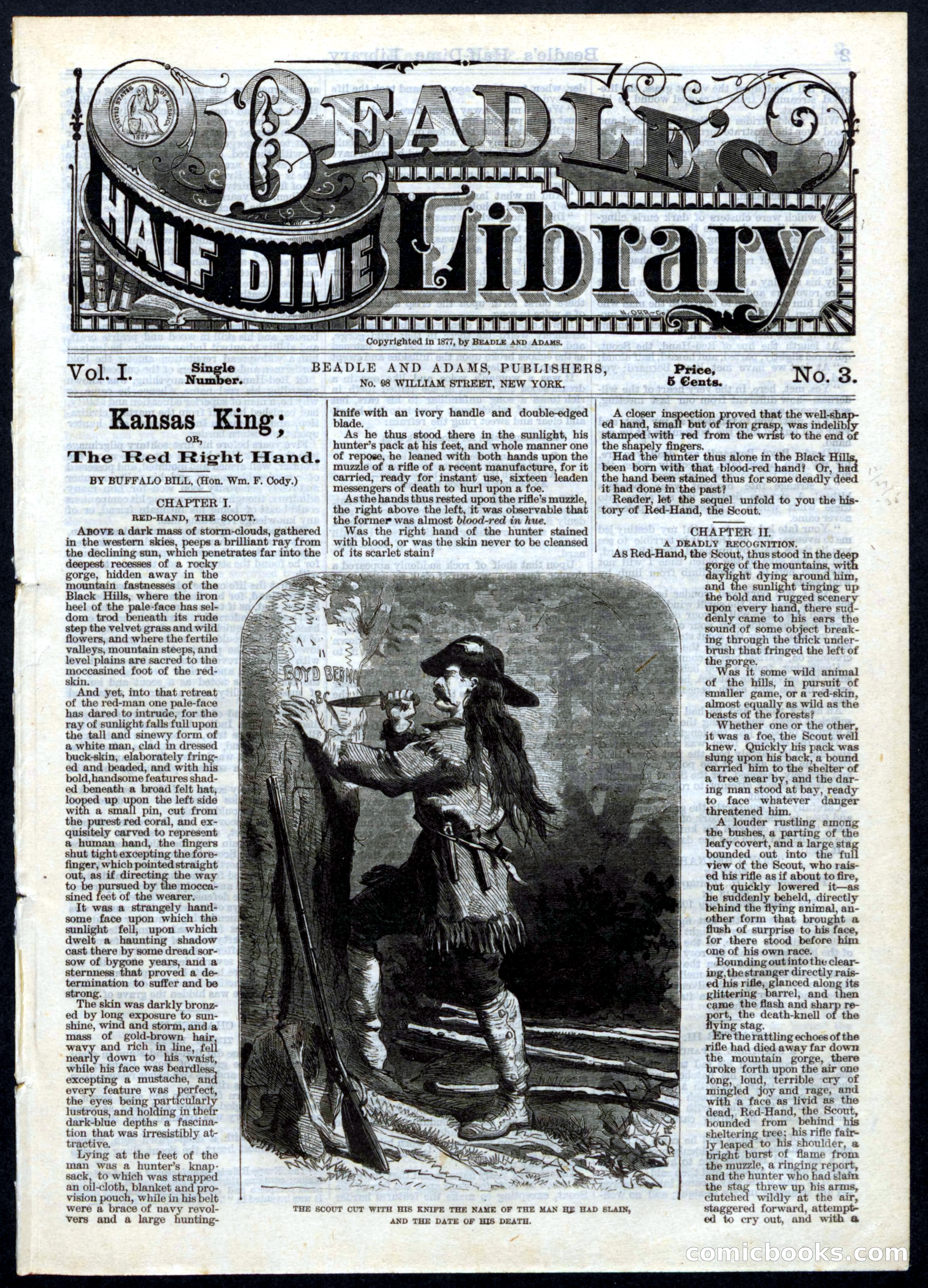 Beadle's Half Dime Library, No. 3 — page 1 of 16