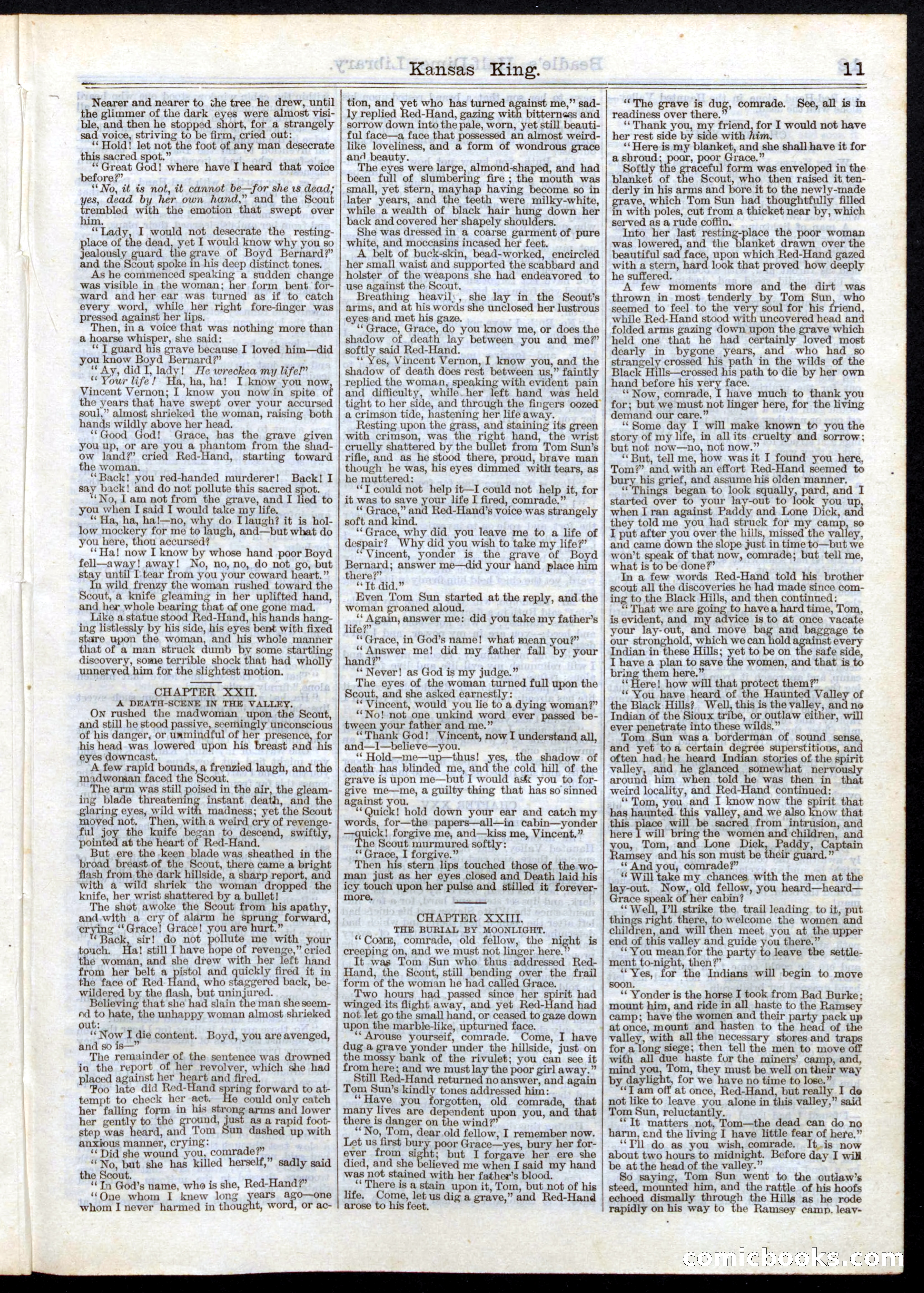 Beadle's Half Dime Library, No. 3 — page 11 of 16