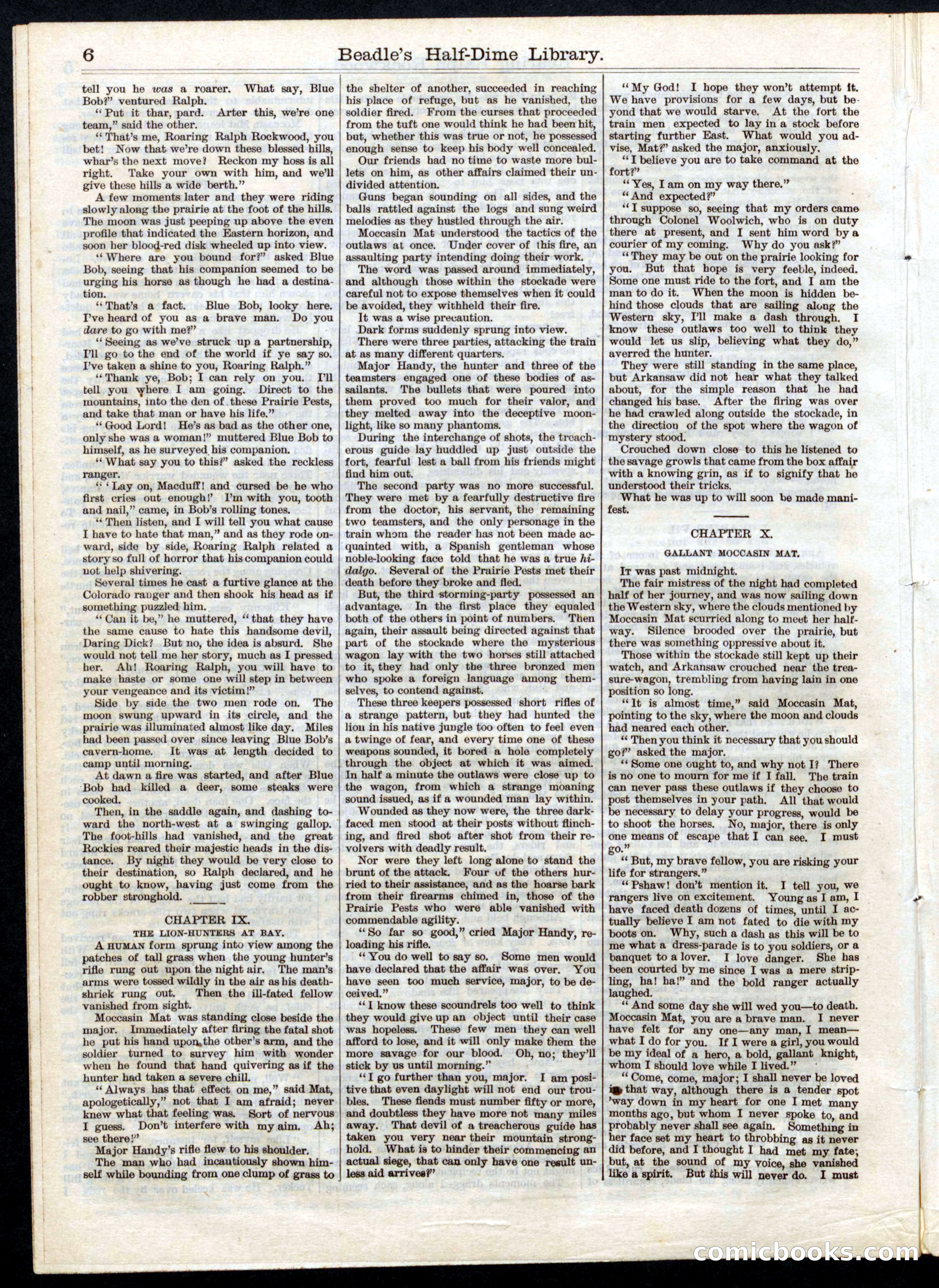 Beadle's Half Dime Library No. 30 — page 6 of 16
