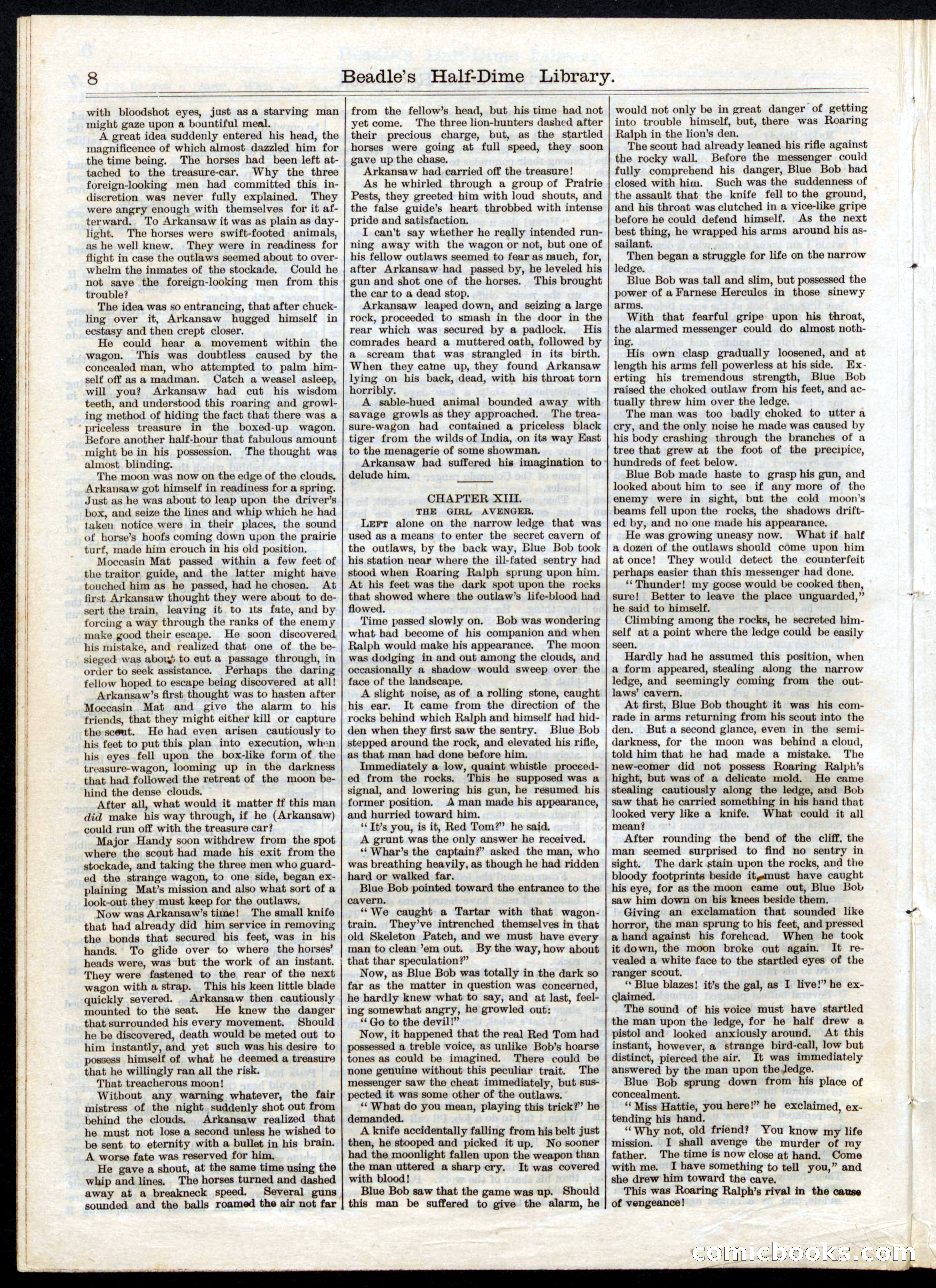 Beadle's Half Dime Library No. 30 — page 8 of 16