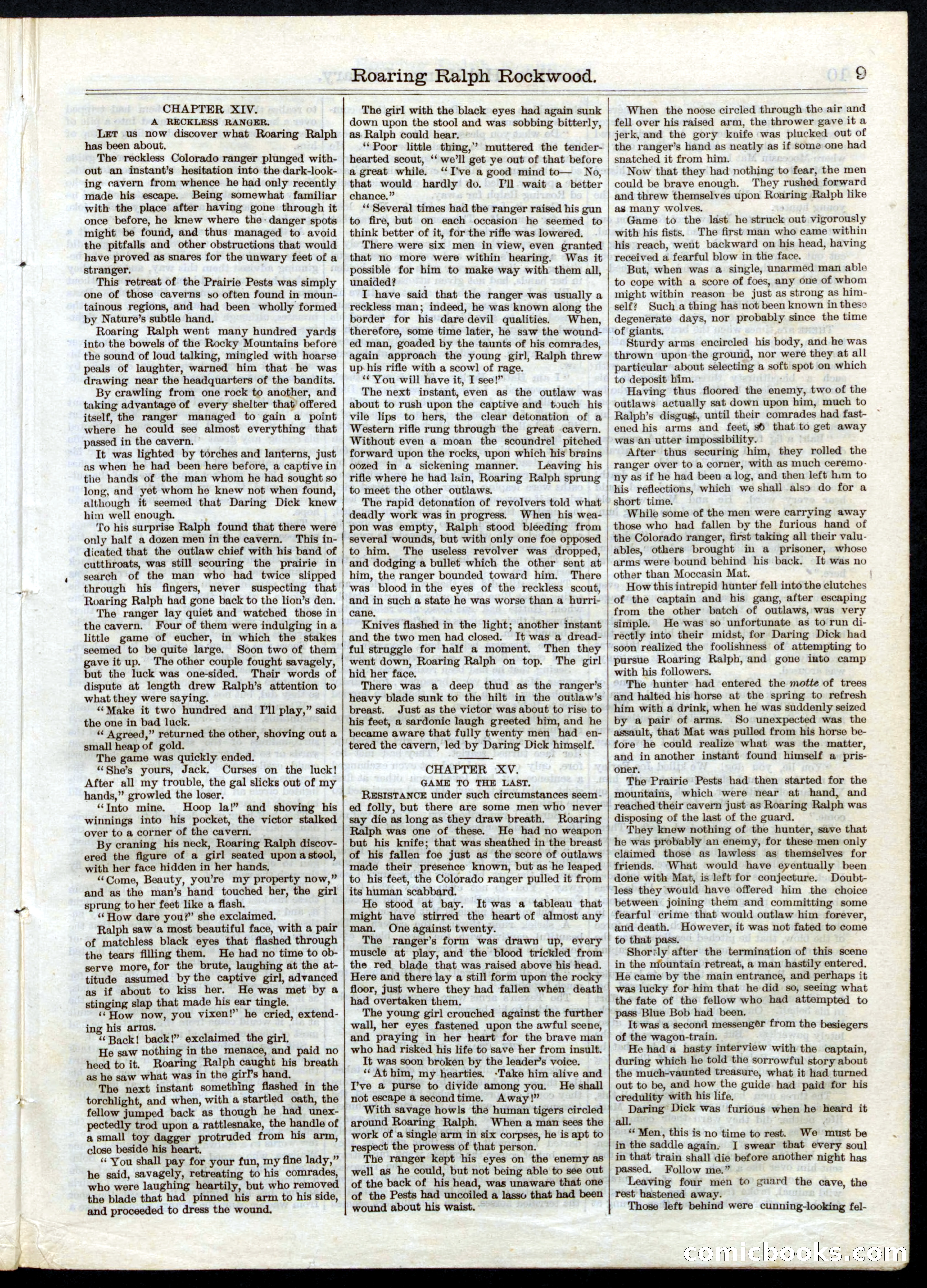 Beadle's Half Dime Library No. 30 — page 9 of 16