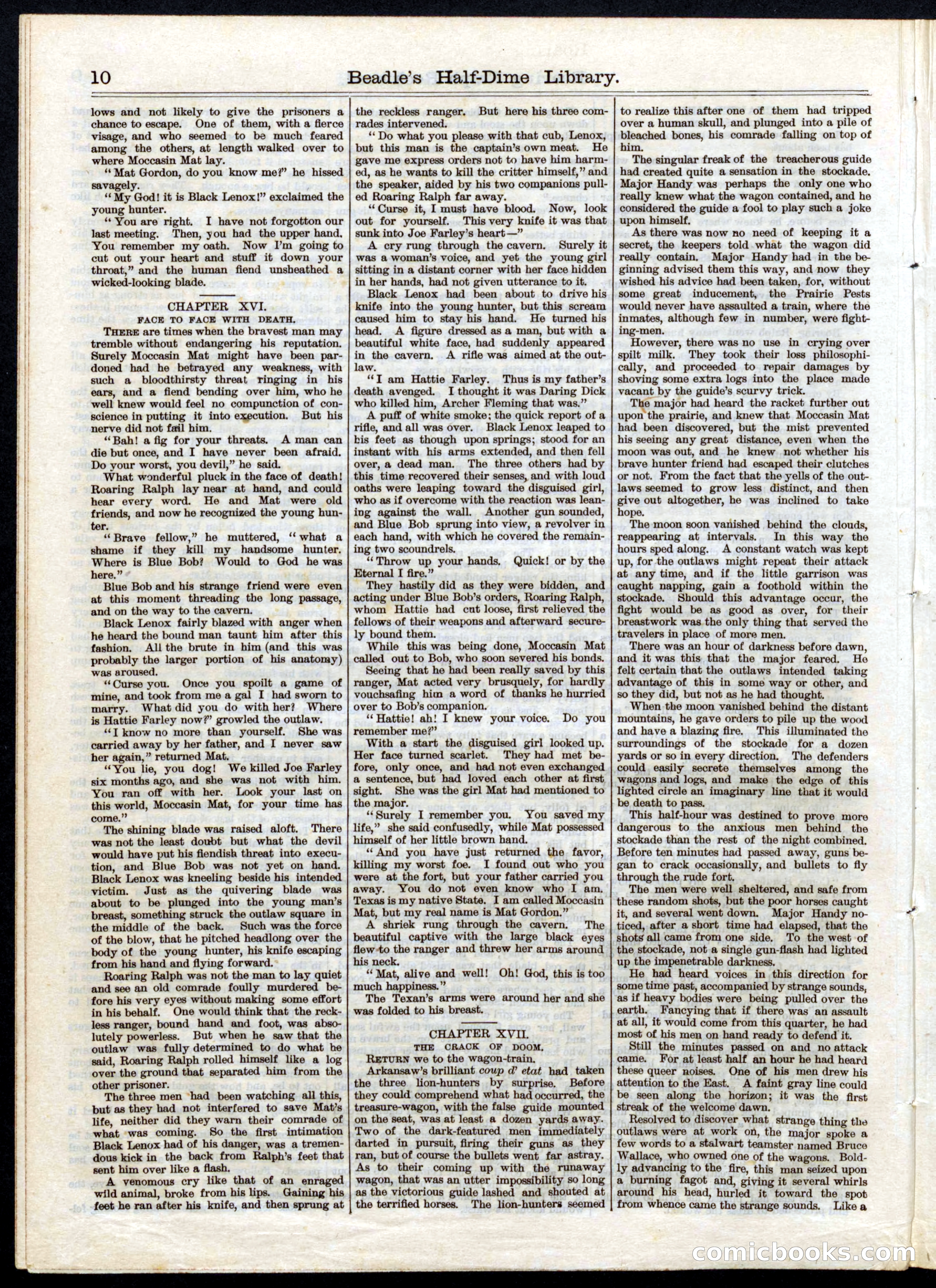 Beadle's Half Dime Library No. 30 — page 10 of 16