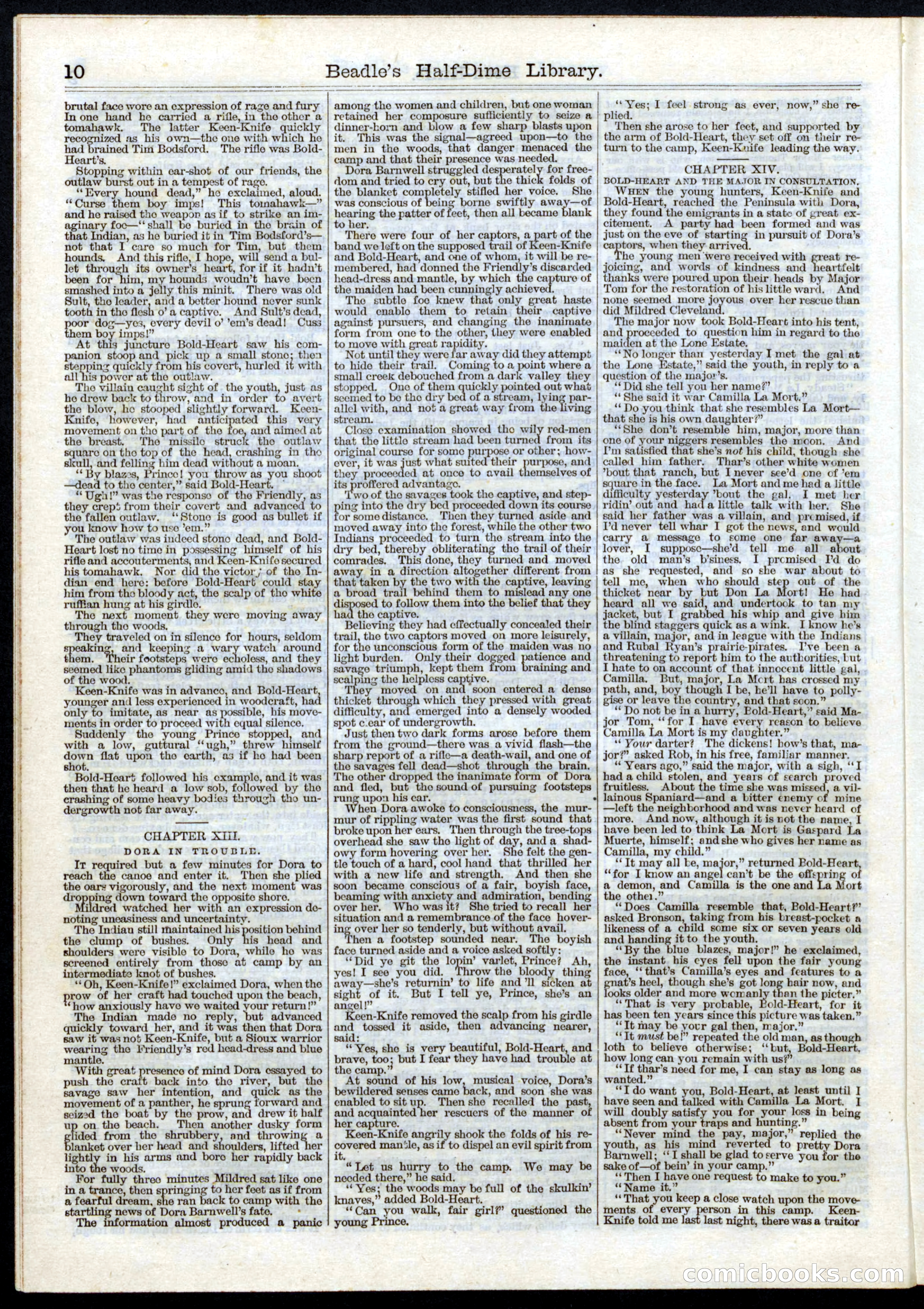 Beadle's Half Dime Library No. 31 — page 10 of 16