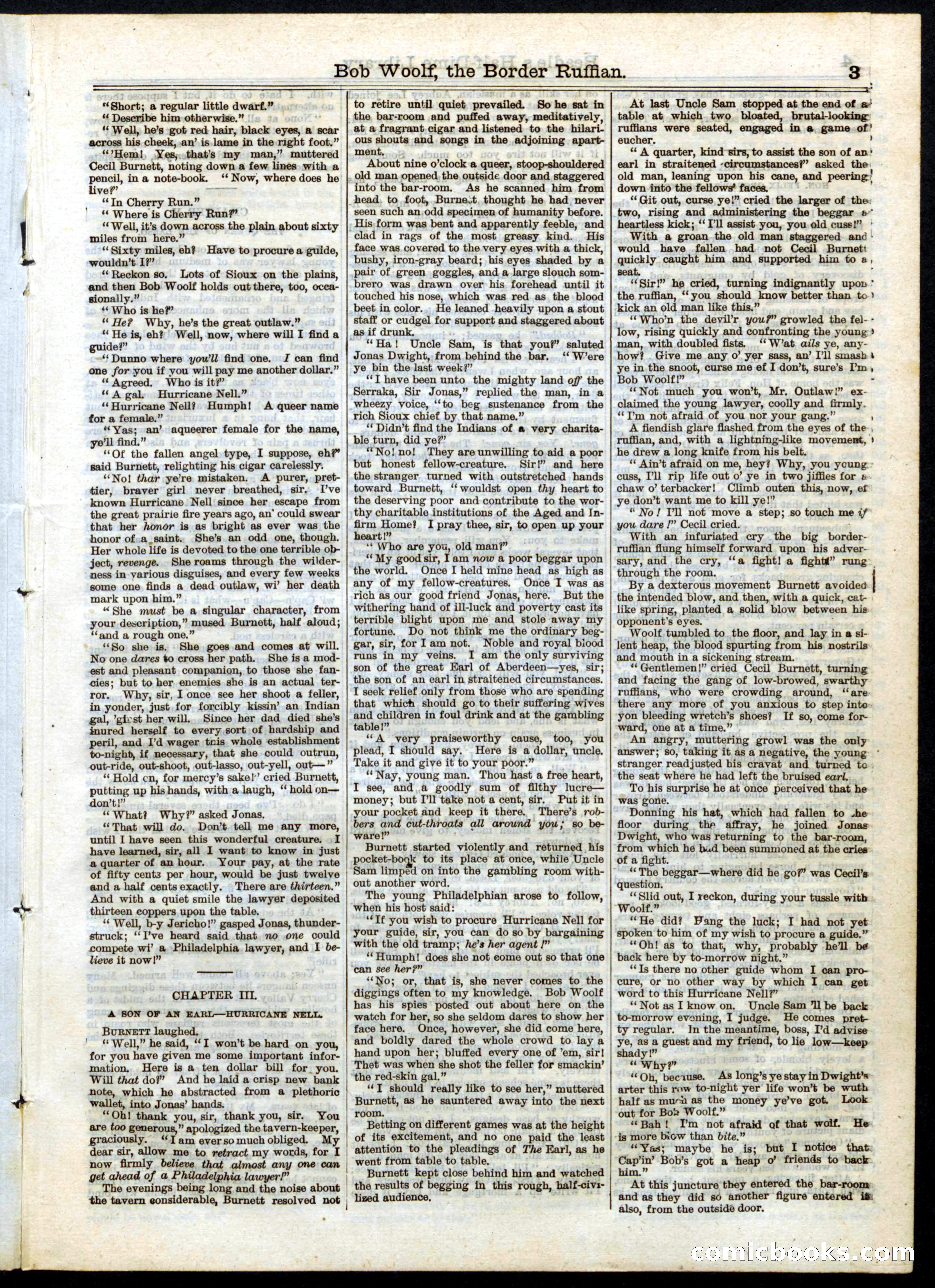 Beadle's Half Dime Library No. 32 — page 3 of 20