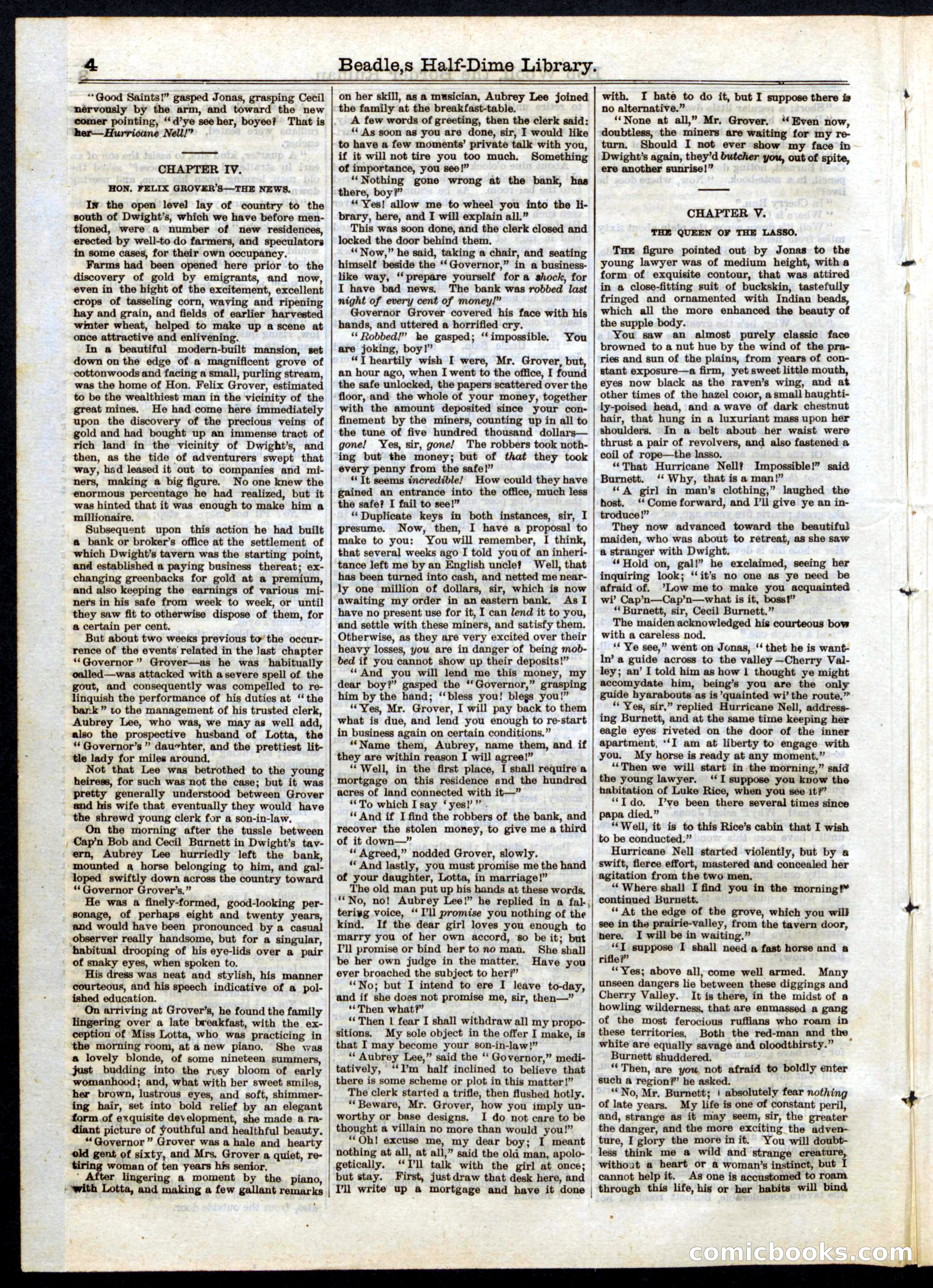 Beadle's Half Dime Library No. 32 — page 4 of 20