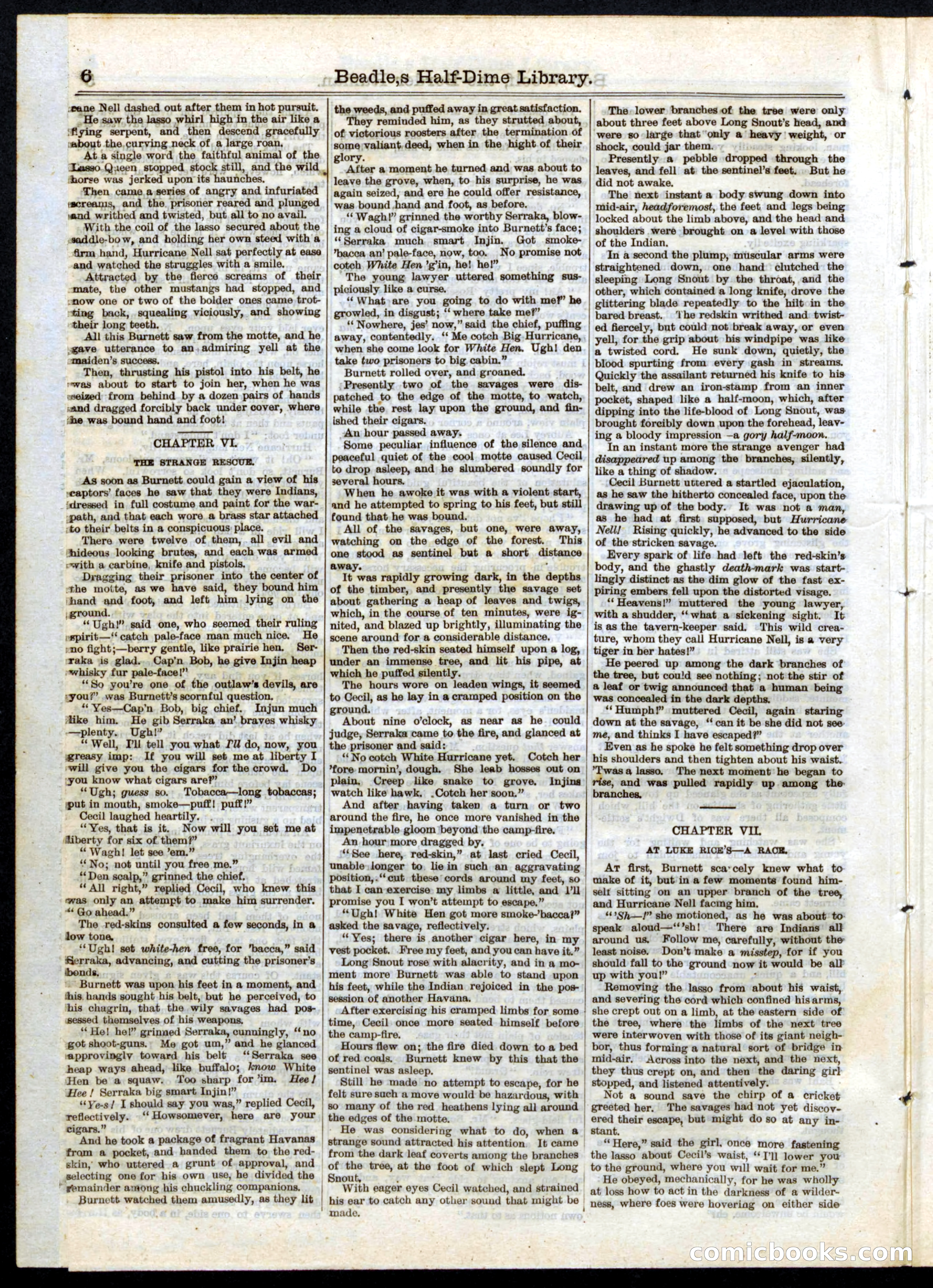 Beadle's Half Dime Library No. 32 — page 6 of 20