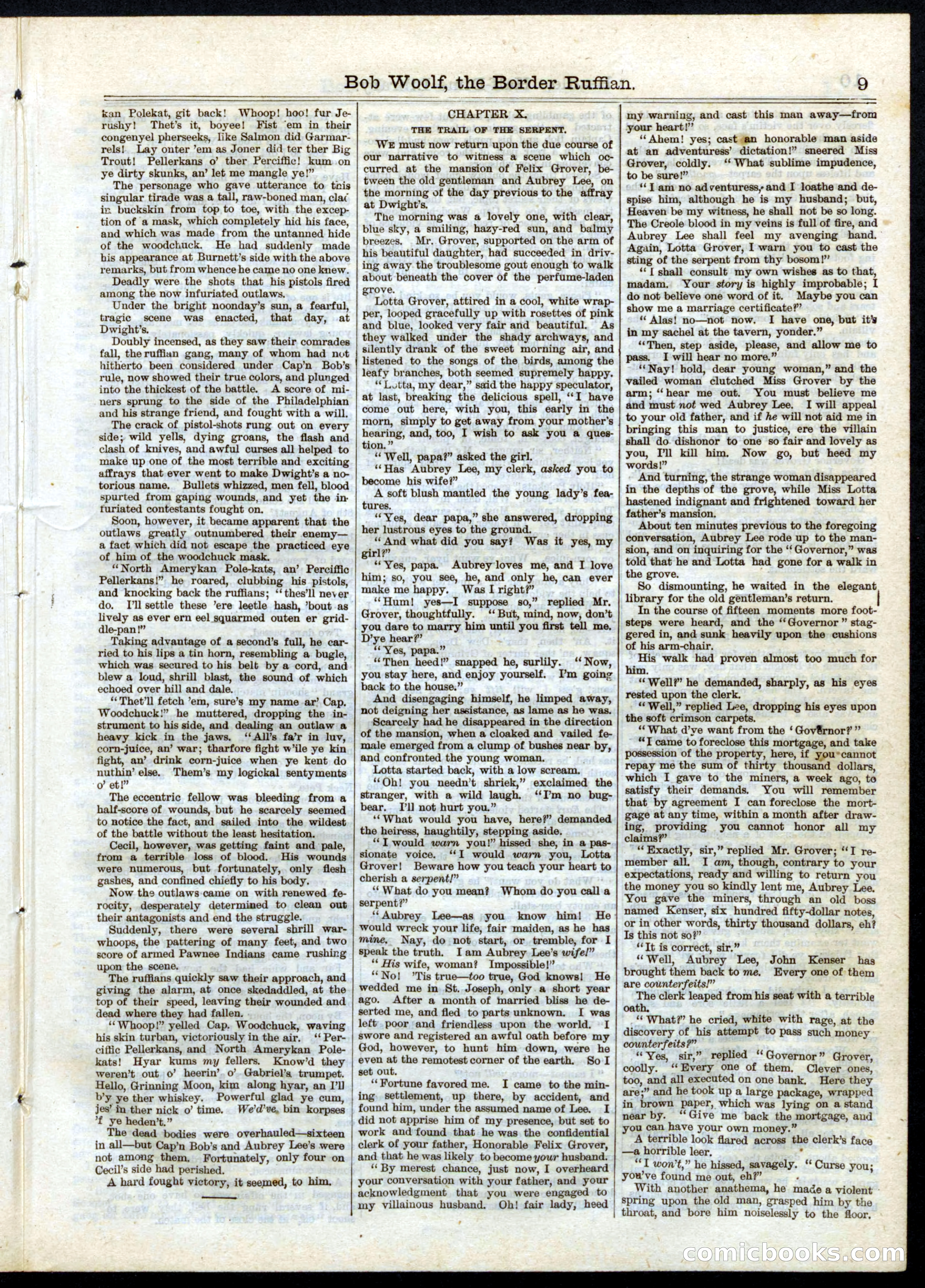 Beadle's Half Dime Library No. 32 — page 9 of 20