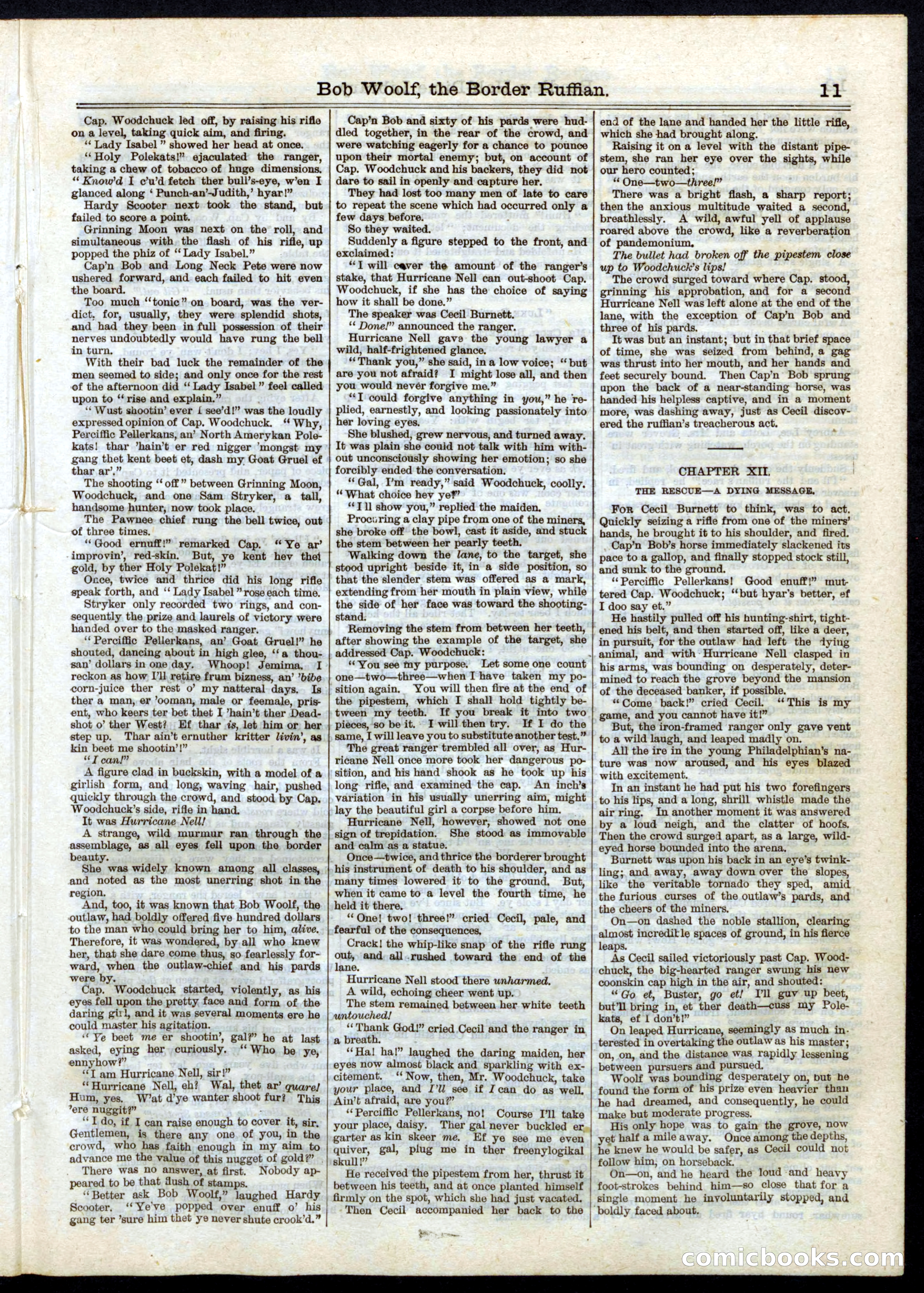 Beadle's Half Dime Library No. 32 — page 11 of 20
