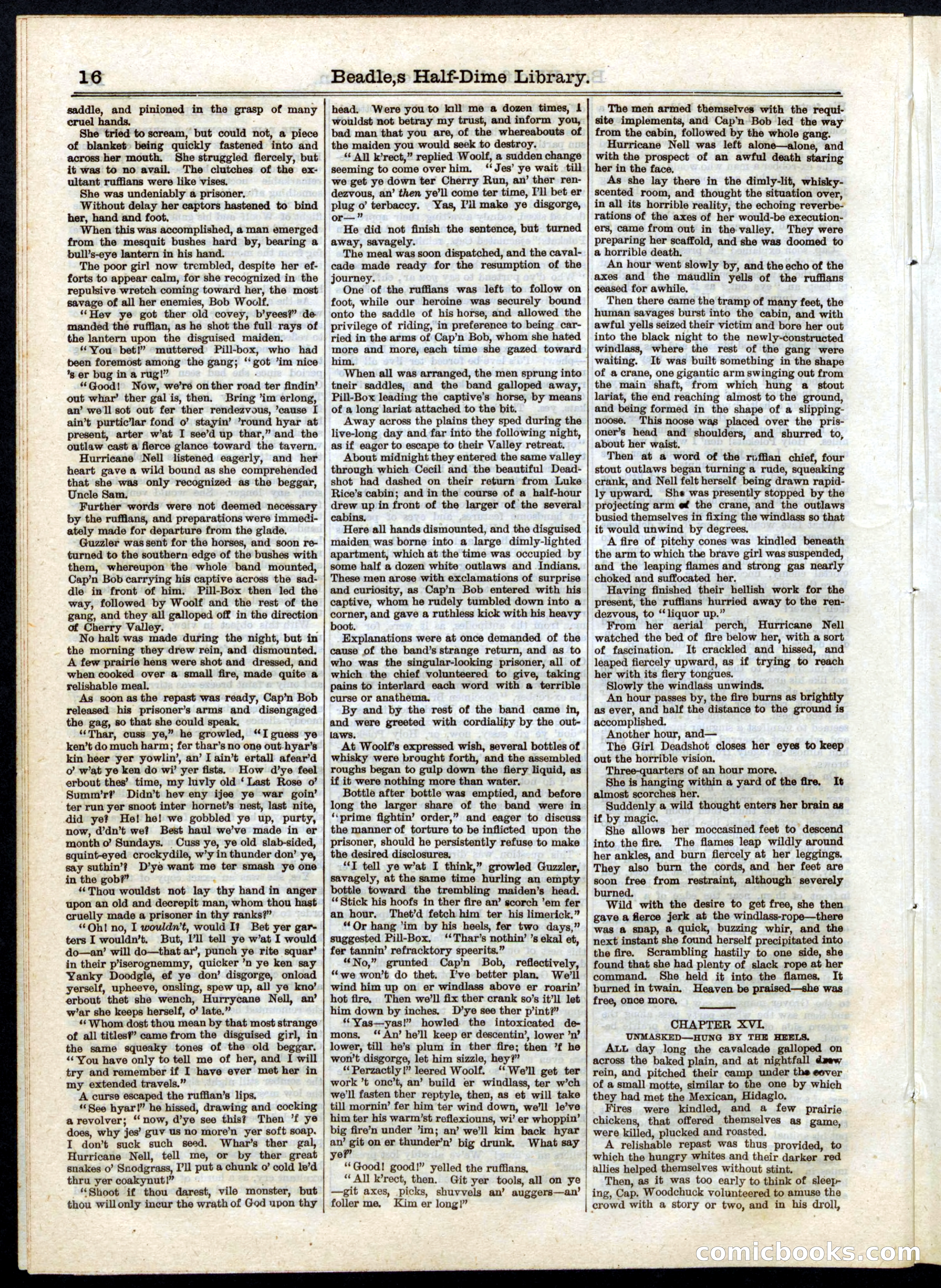 Beadle's Half Dime Library No. 32 — page 16 of 20