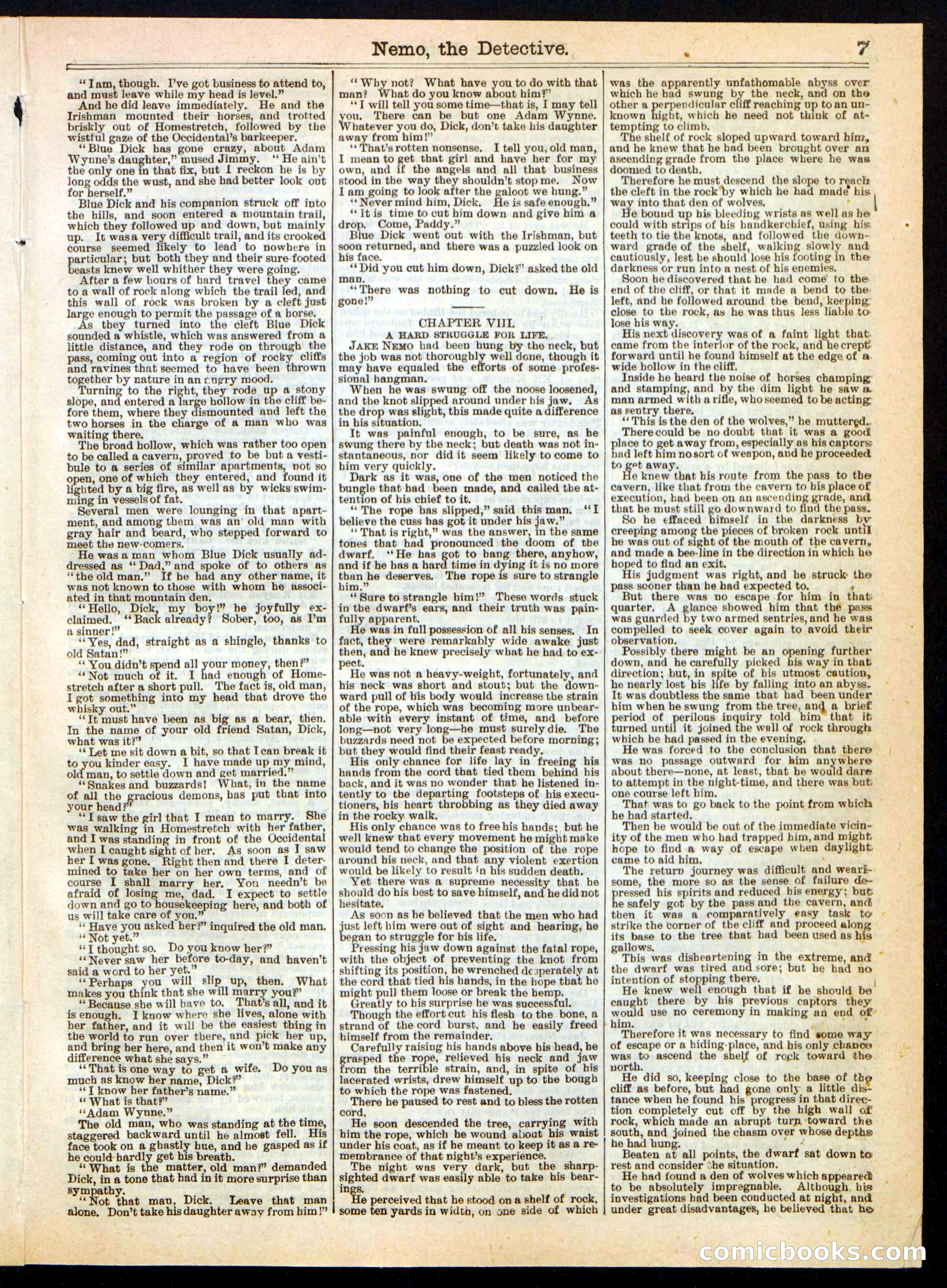 Beadle's Half Dime Library, No. 322 — page 7 of 16