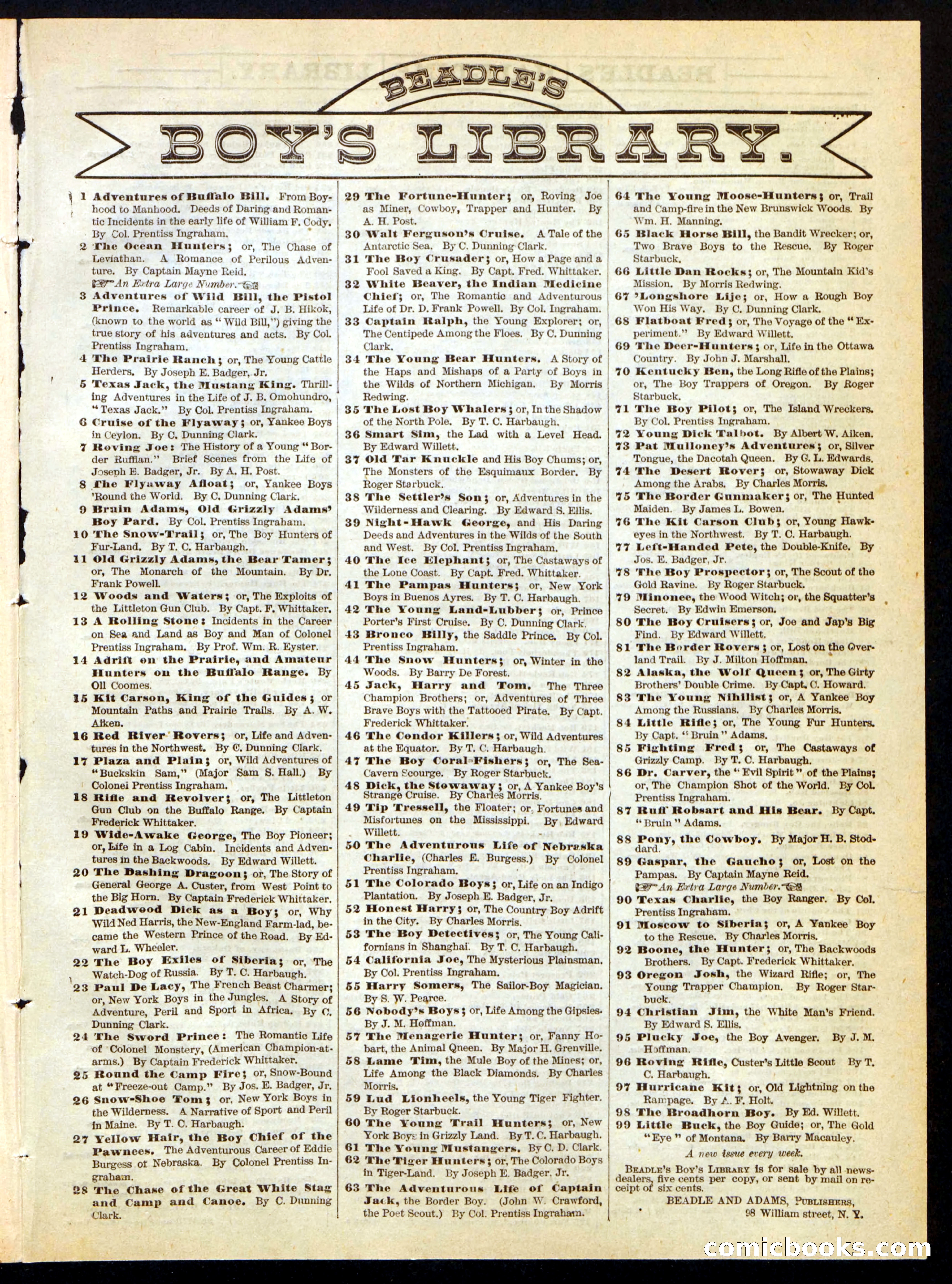 Beadle's Half Dime Library, No. 322 — page 15 of 16