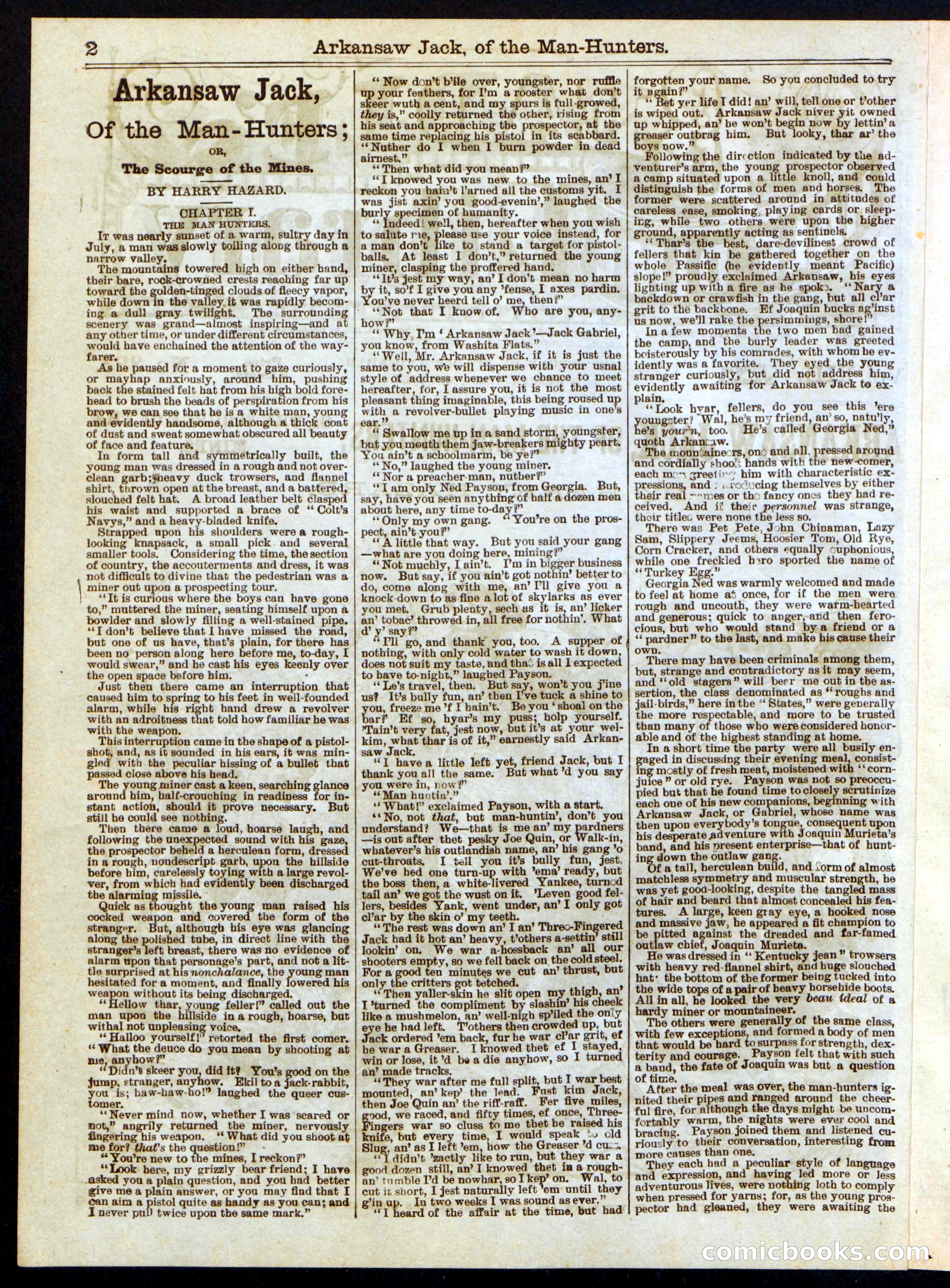 Beadle's Half Dime Library No. 323 — page 2 of 16