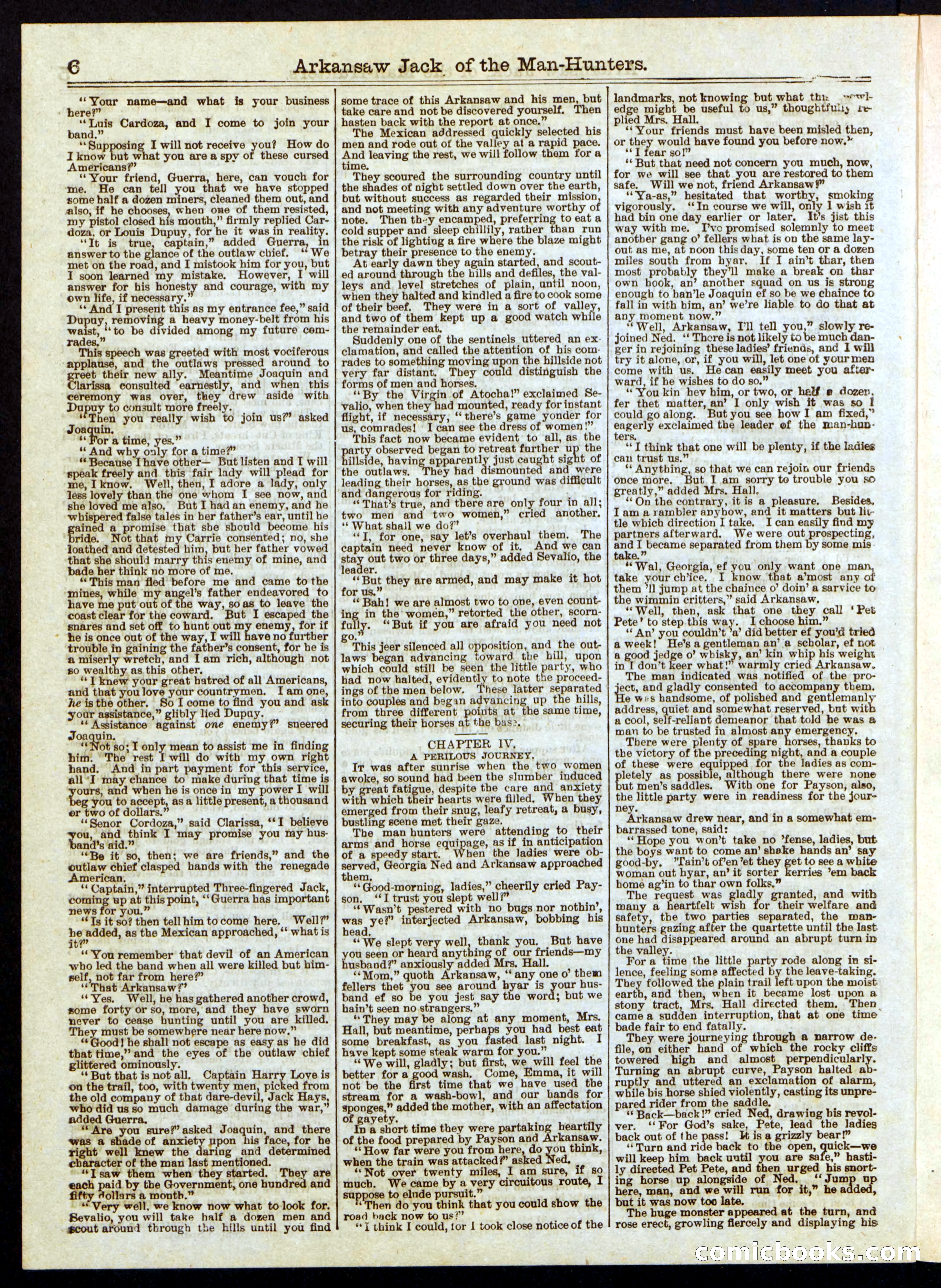 Beadle's Half Dime Library No. 323 — page 6 of 16