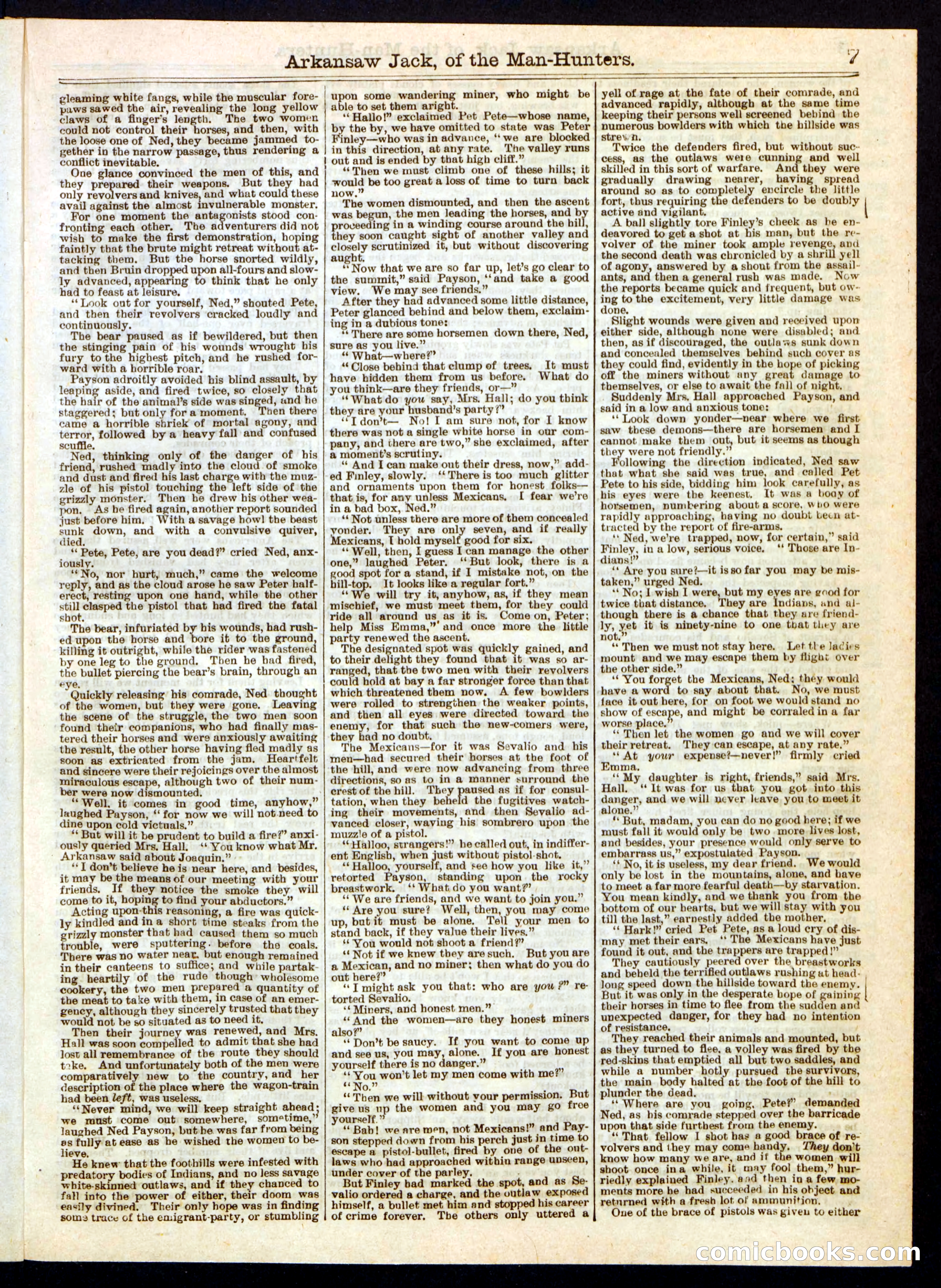 Beadle's Half Dime Library No. 323 — page 7 of 16