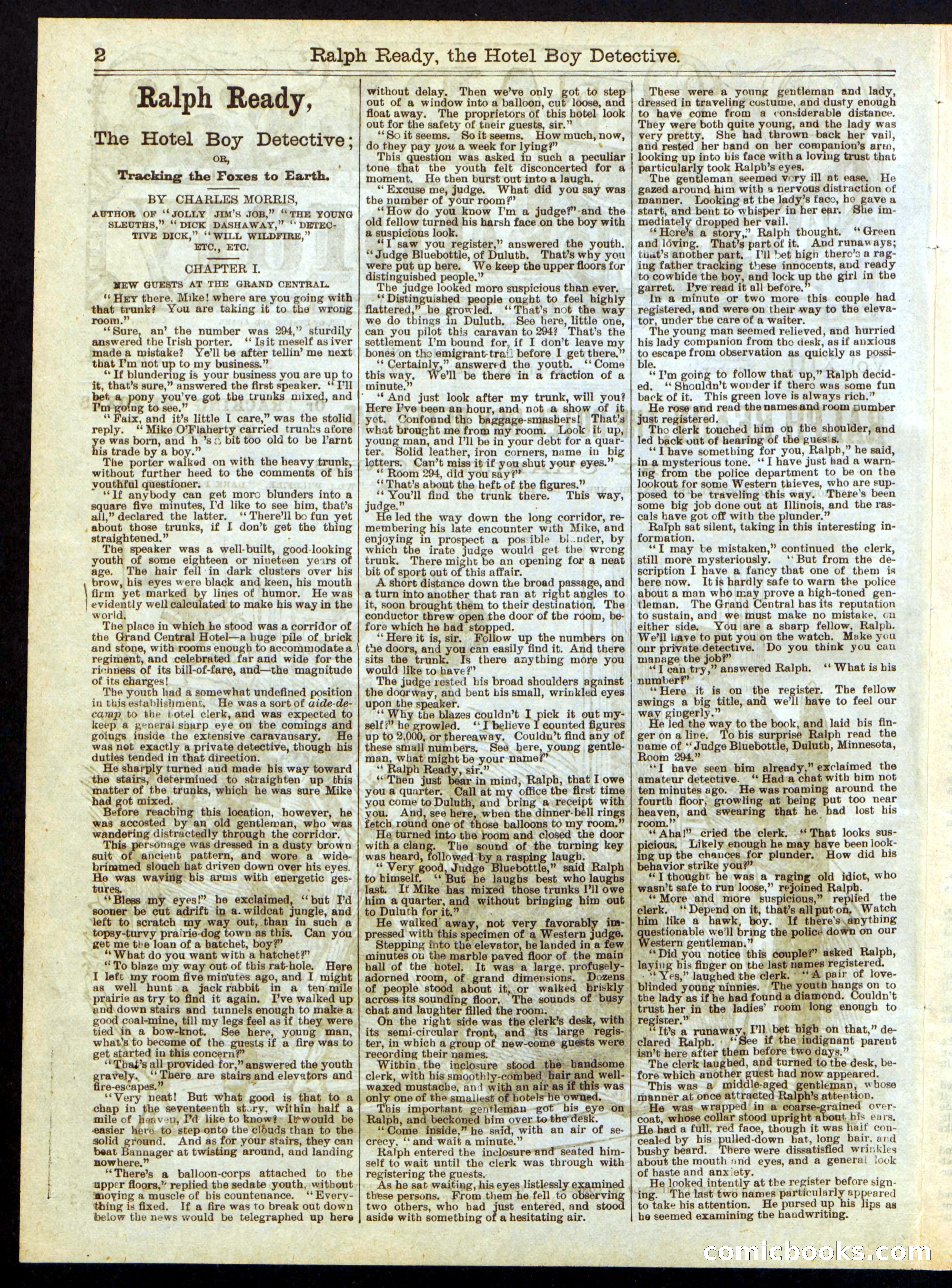 Beadle's Half Dime Library, Vol. XIII, No. 324 — page 2 of 16