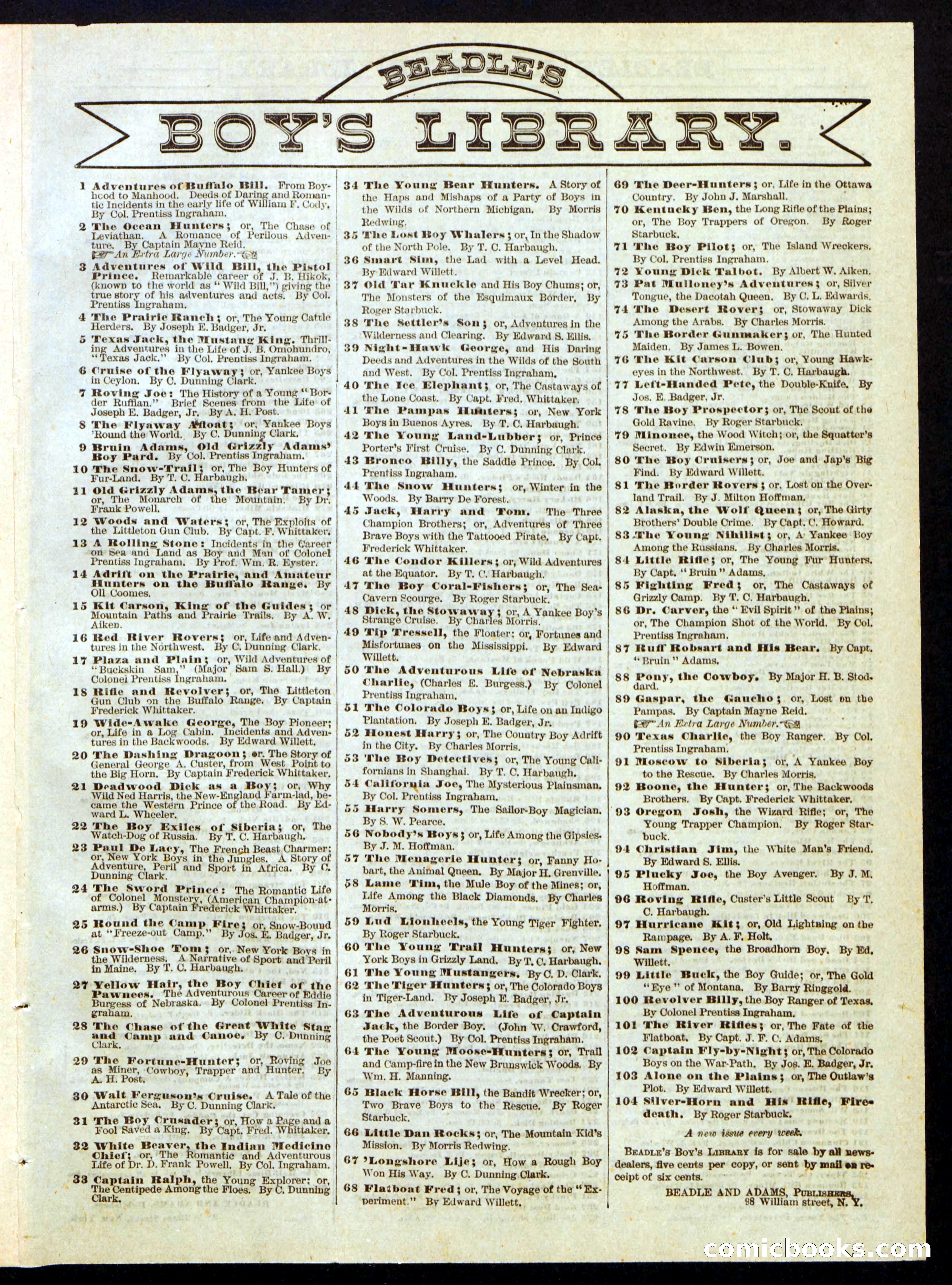 Beadle's Half Dime Library, No. 327 — page 15 of 16