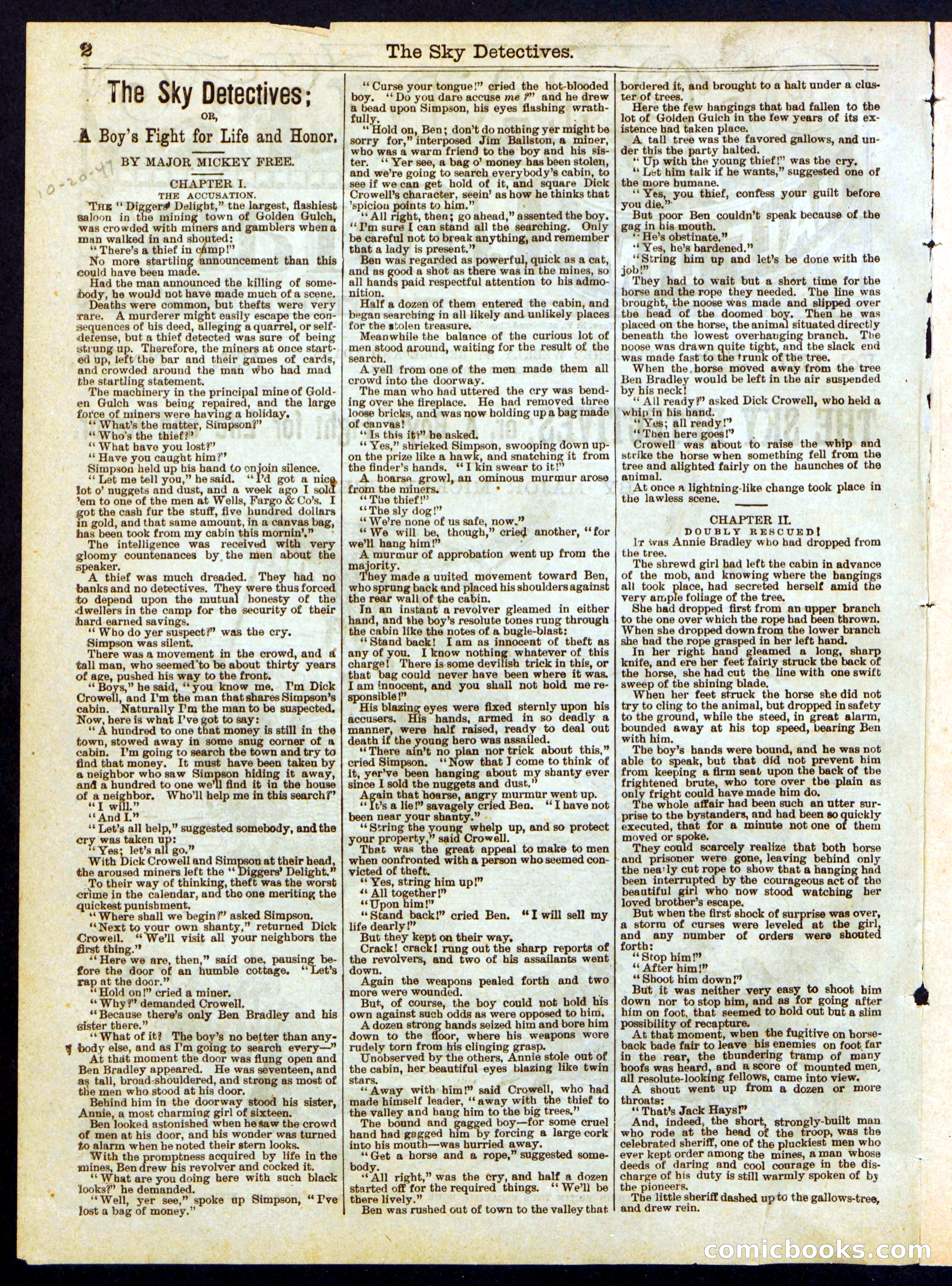 Beadle's Half Dime Library No. 328 — page 2 of 16