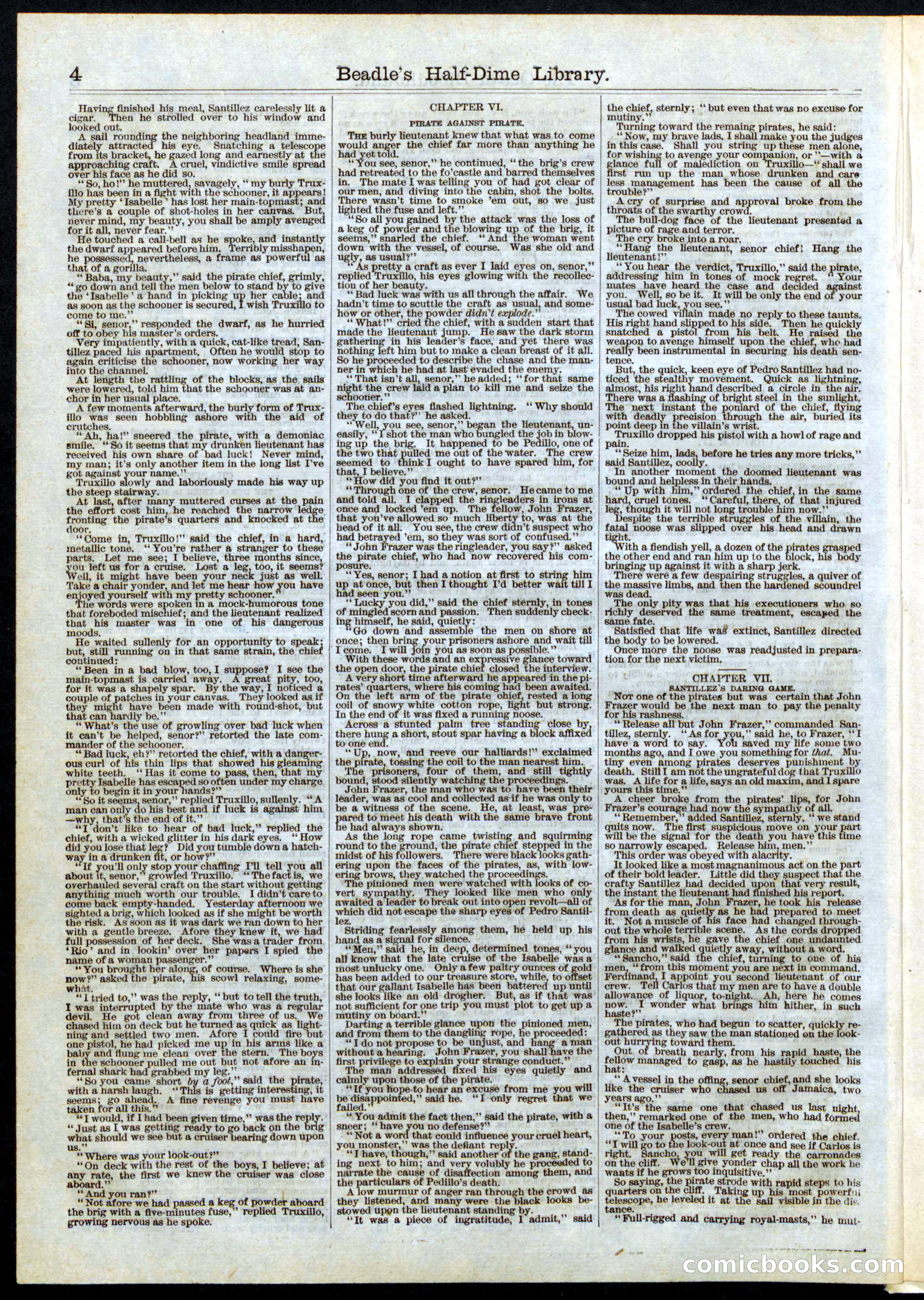 Beadle's Half Dime Library, No. 33 — page 4 of 16