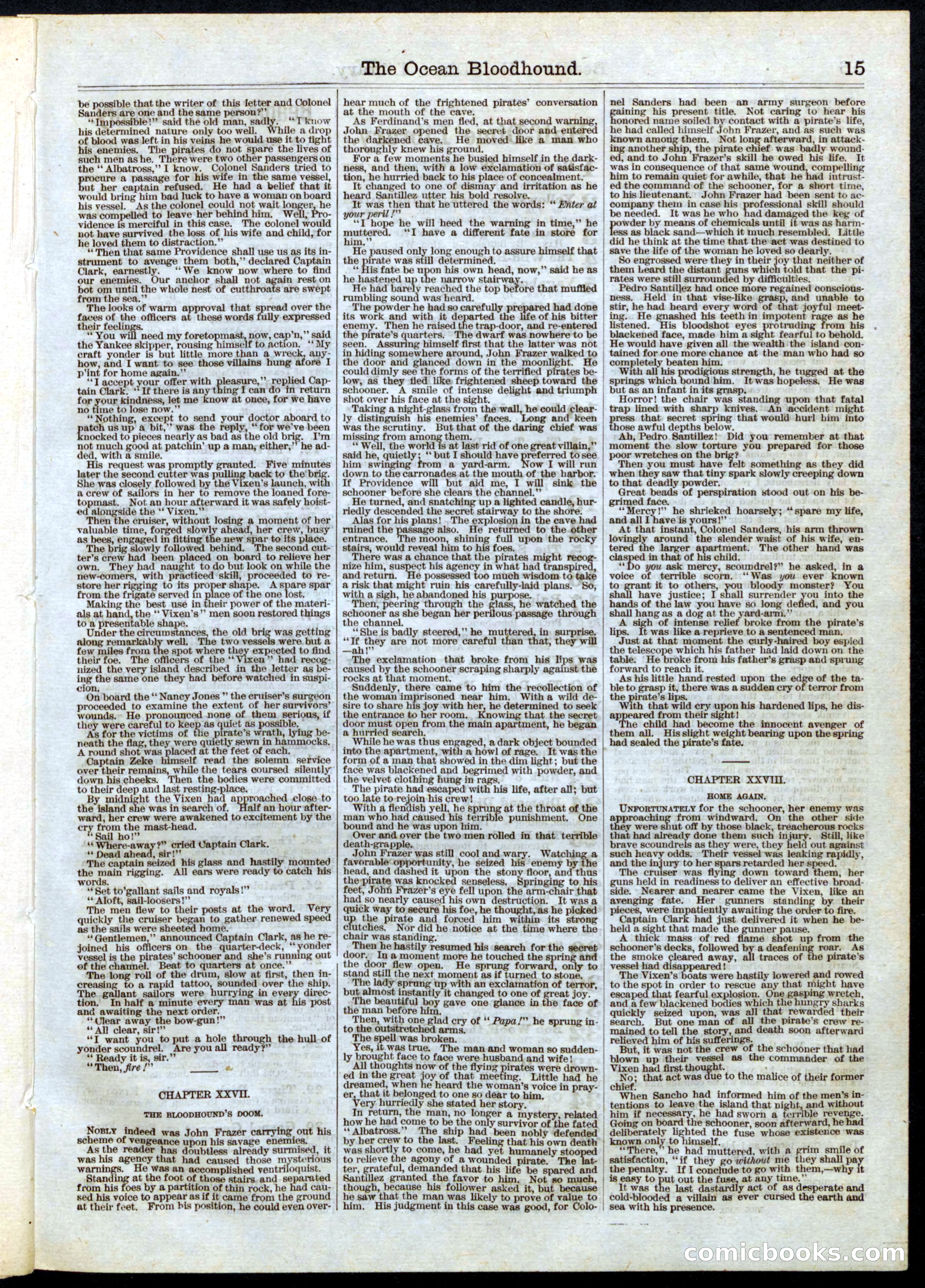 Beadle's Half Dime Library, No. 33 — page 15 of 16