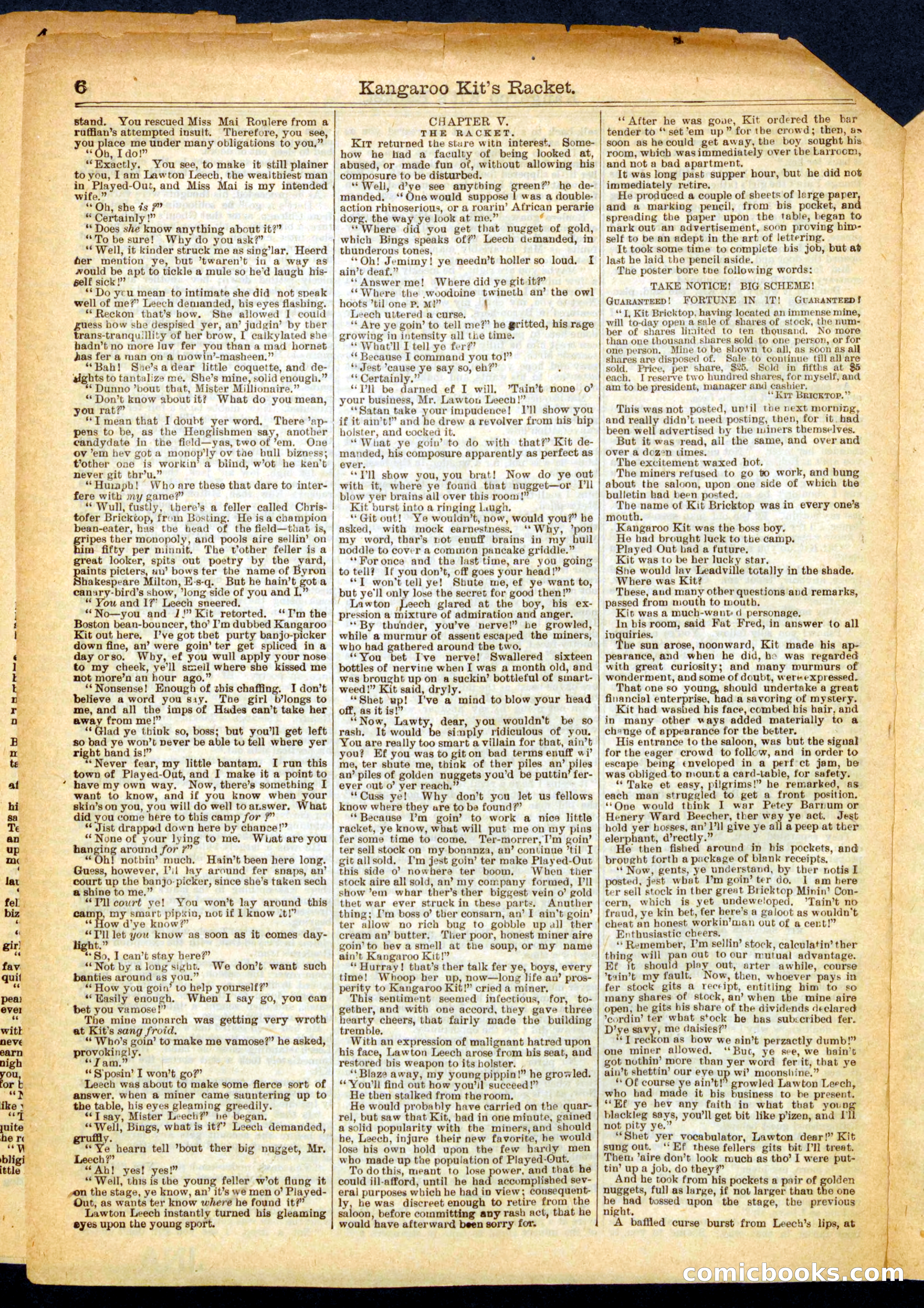 Beadle's Half Dime Library No. 339 — page 6 of 16