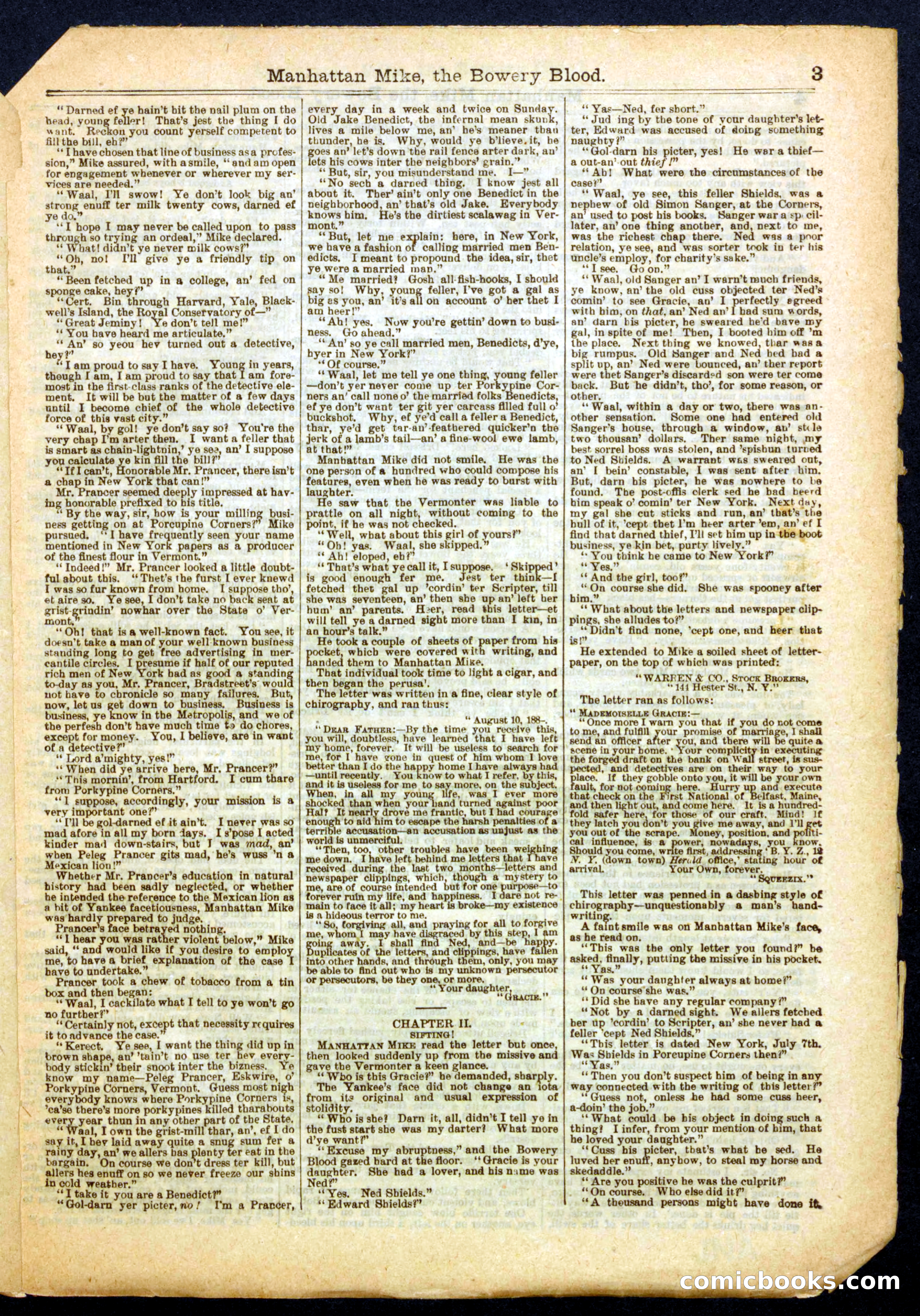 Beadle's Half Dime Library No. 343 — page 3 of 16