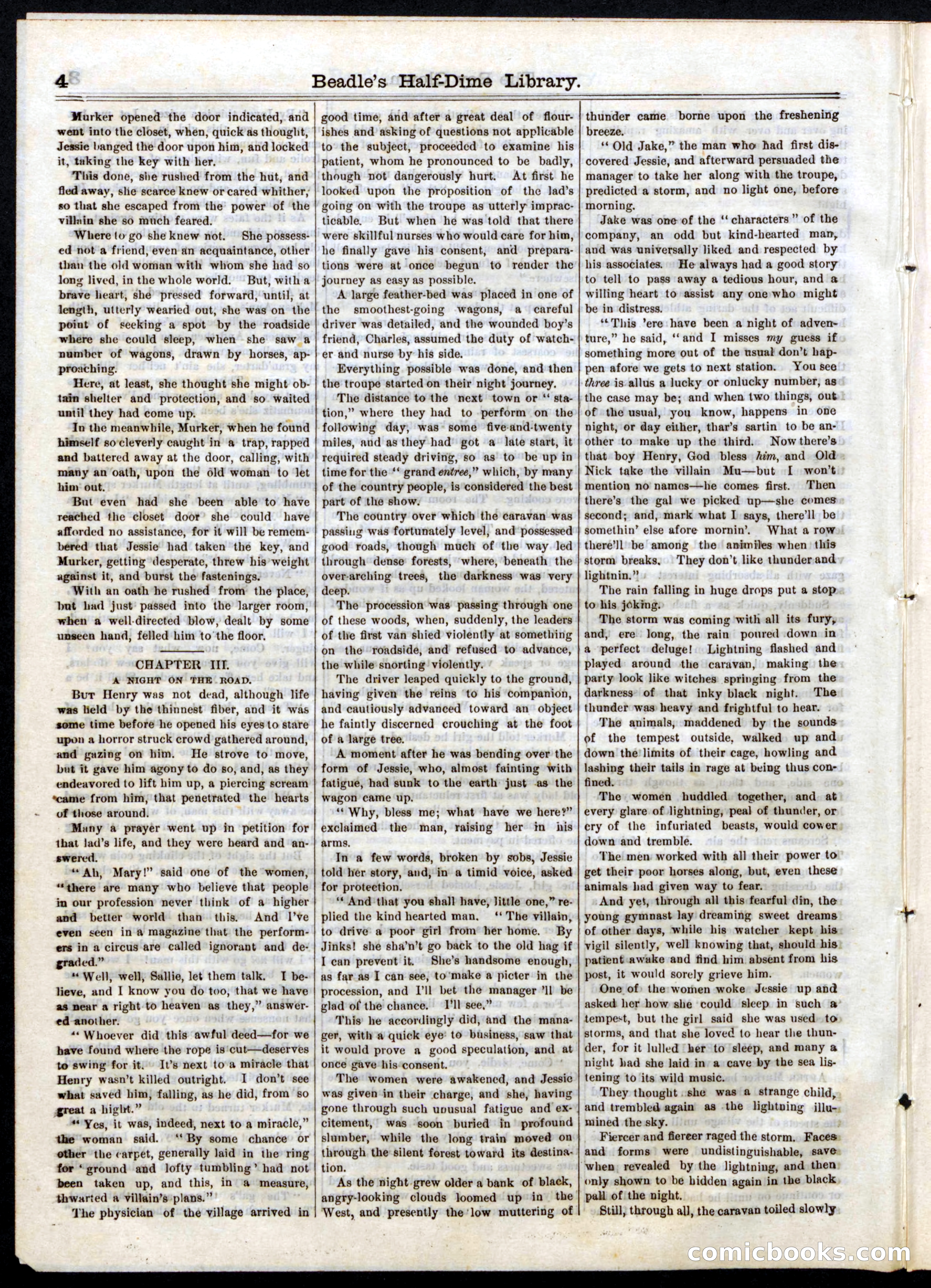Beadle's Half Dime Library, No. 36 — page 4 of 16