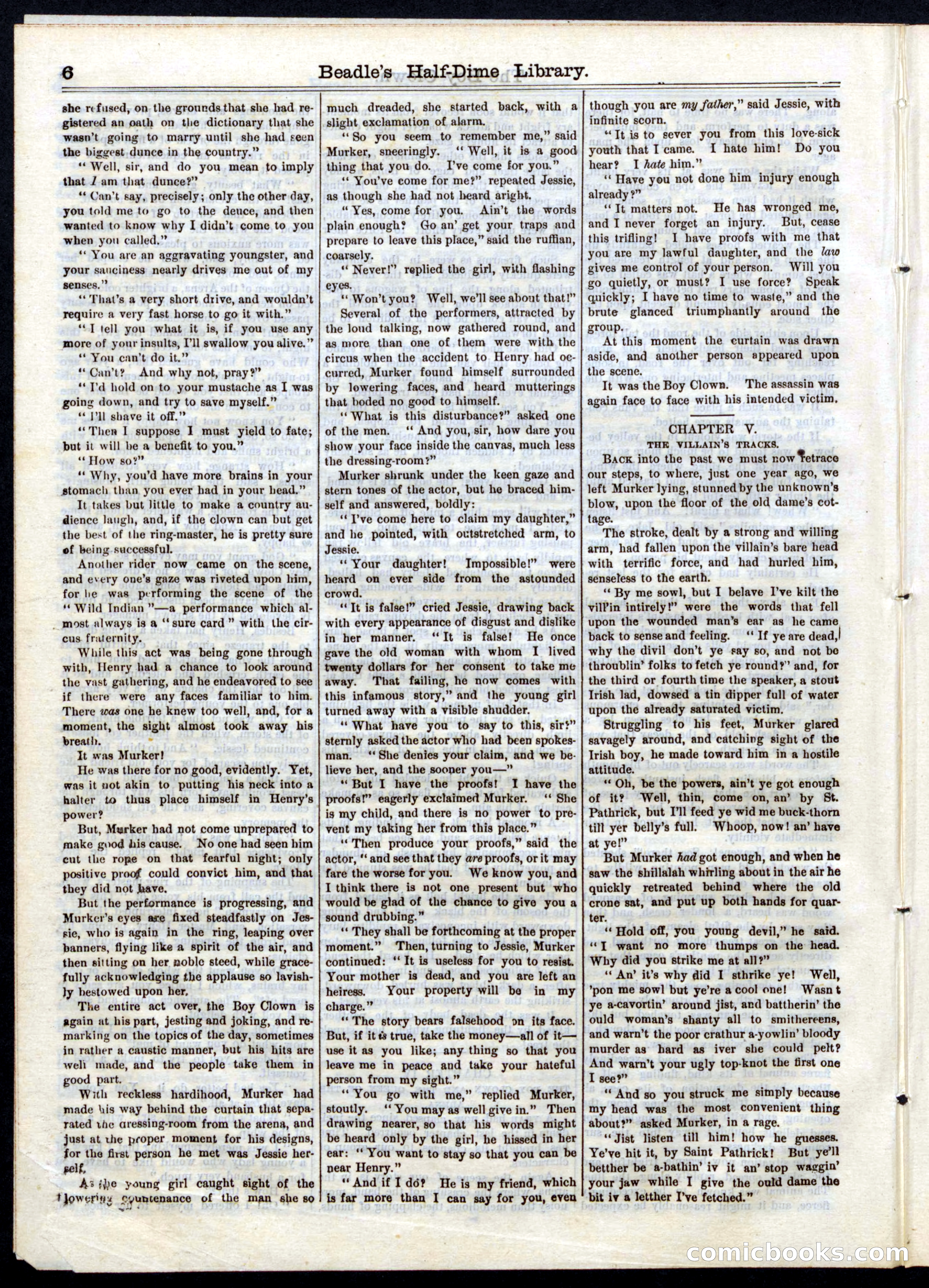 Beadle's Half Dime Library, No. 36 — page 6 of 16