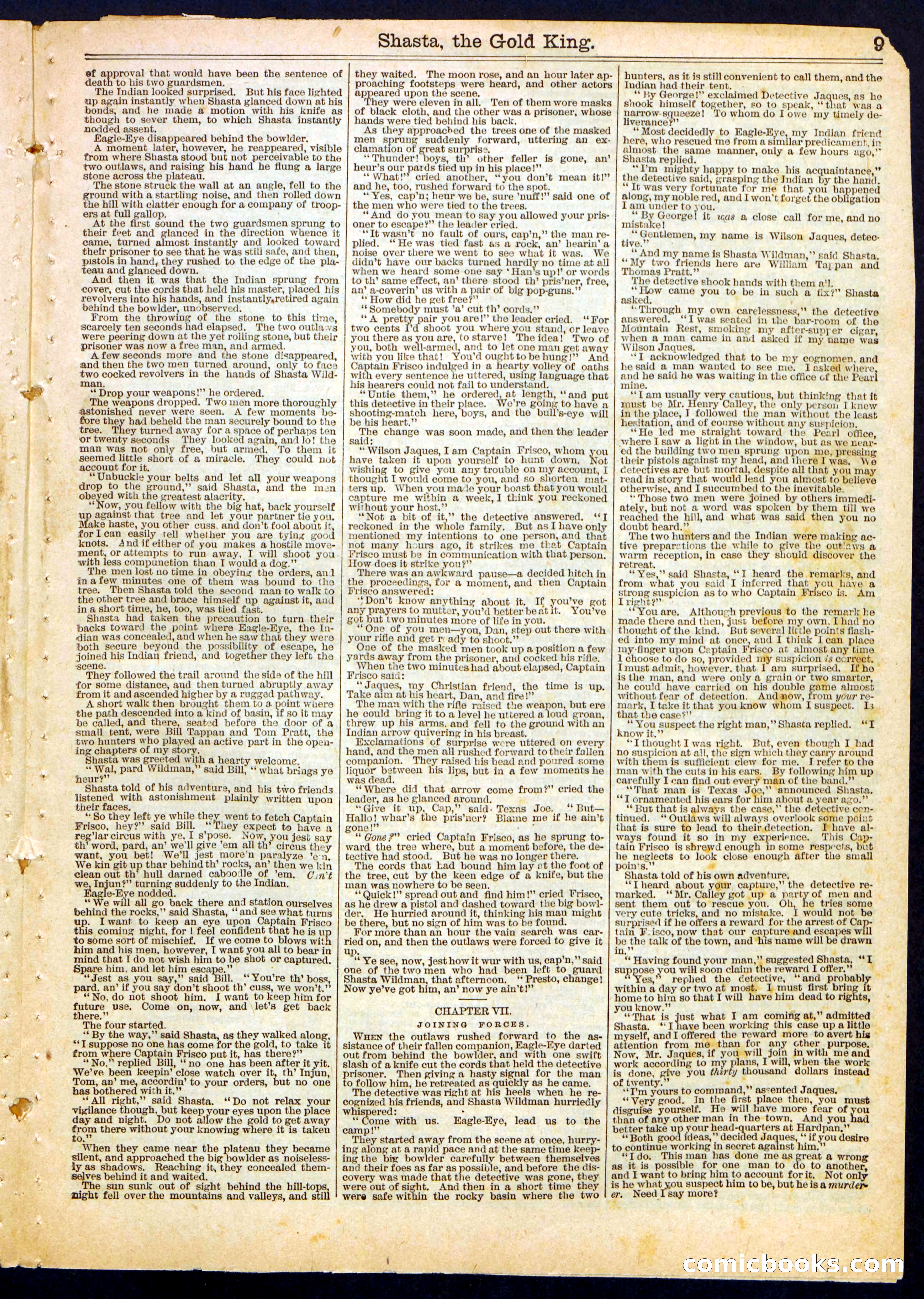 Beadle's Half Dime Library No. 369 — page 9 of 16