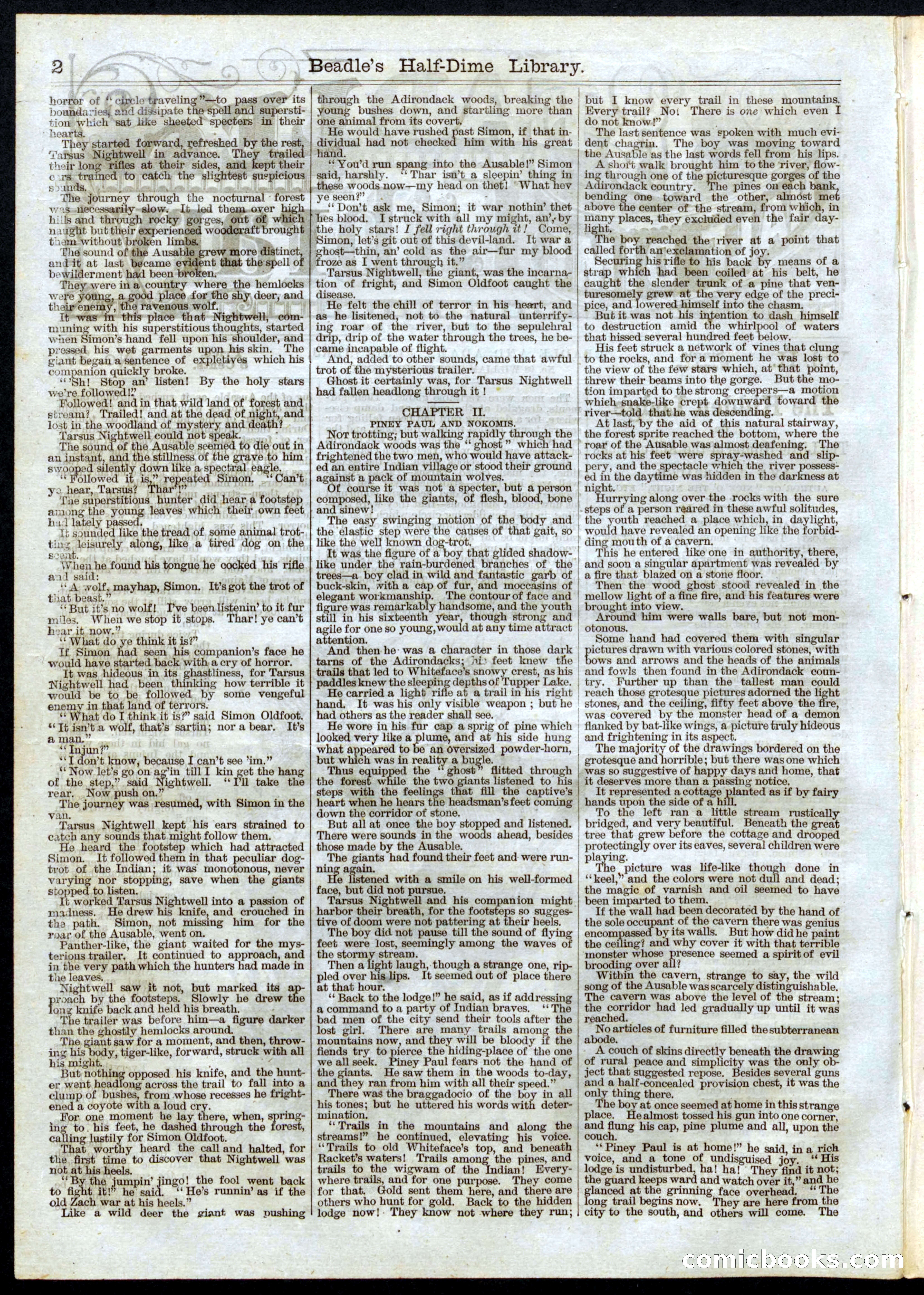 Beadle's Half Dime Library, No. 37 — page 2 of 16
