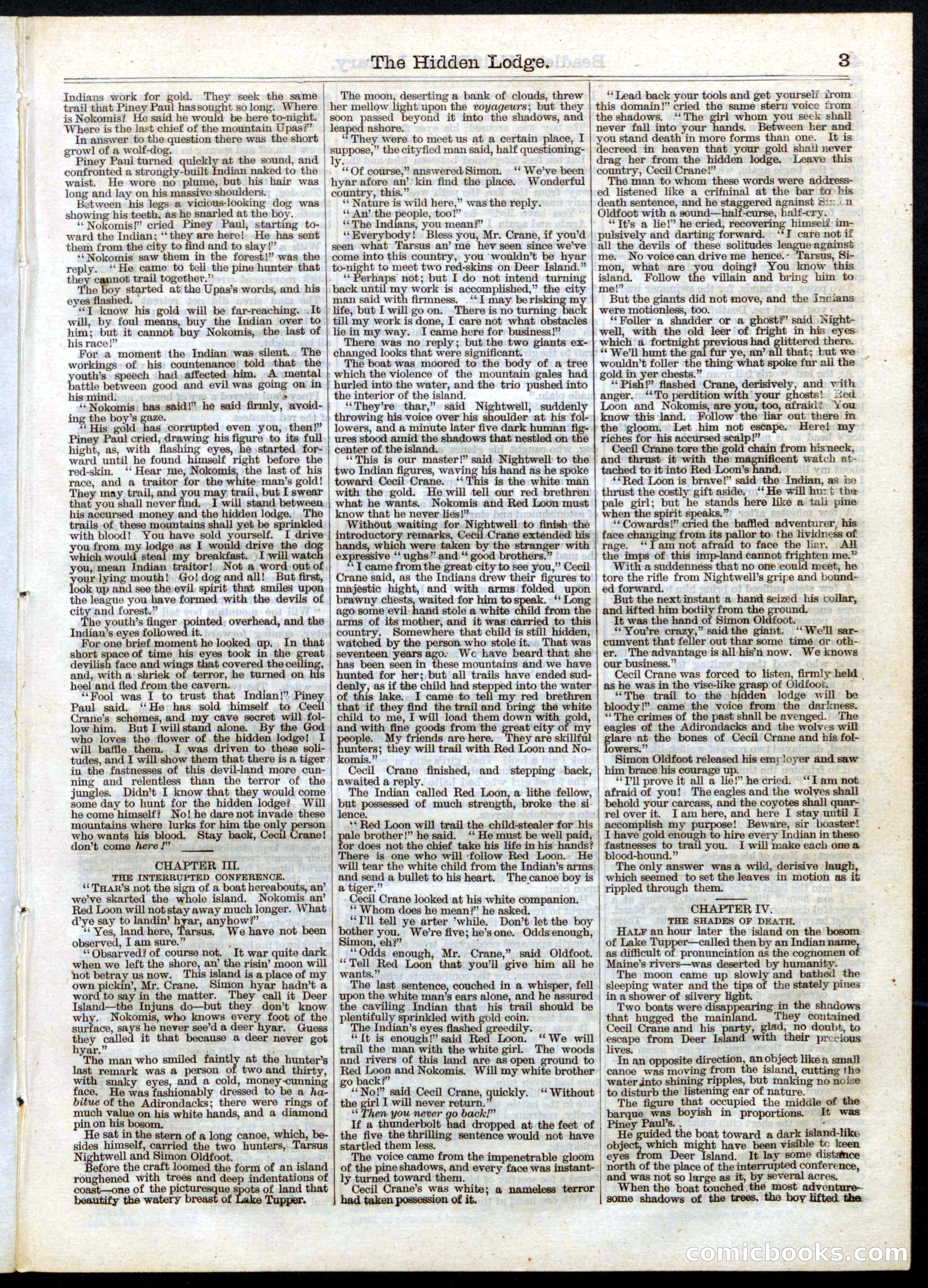 Beadle's Half Dime Library, No. 37 — page 3 of 16