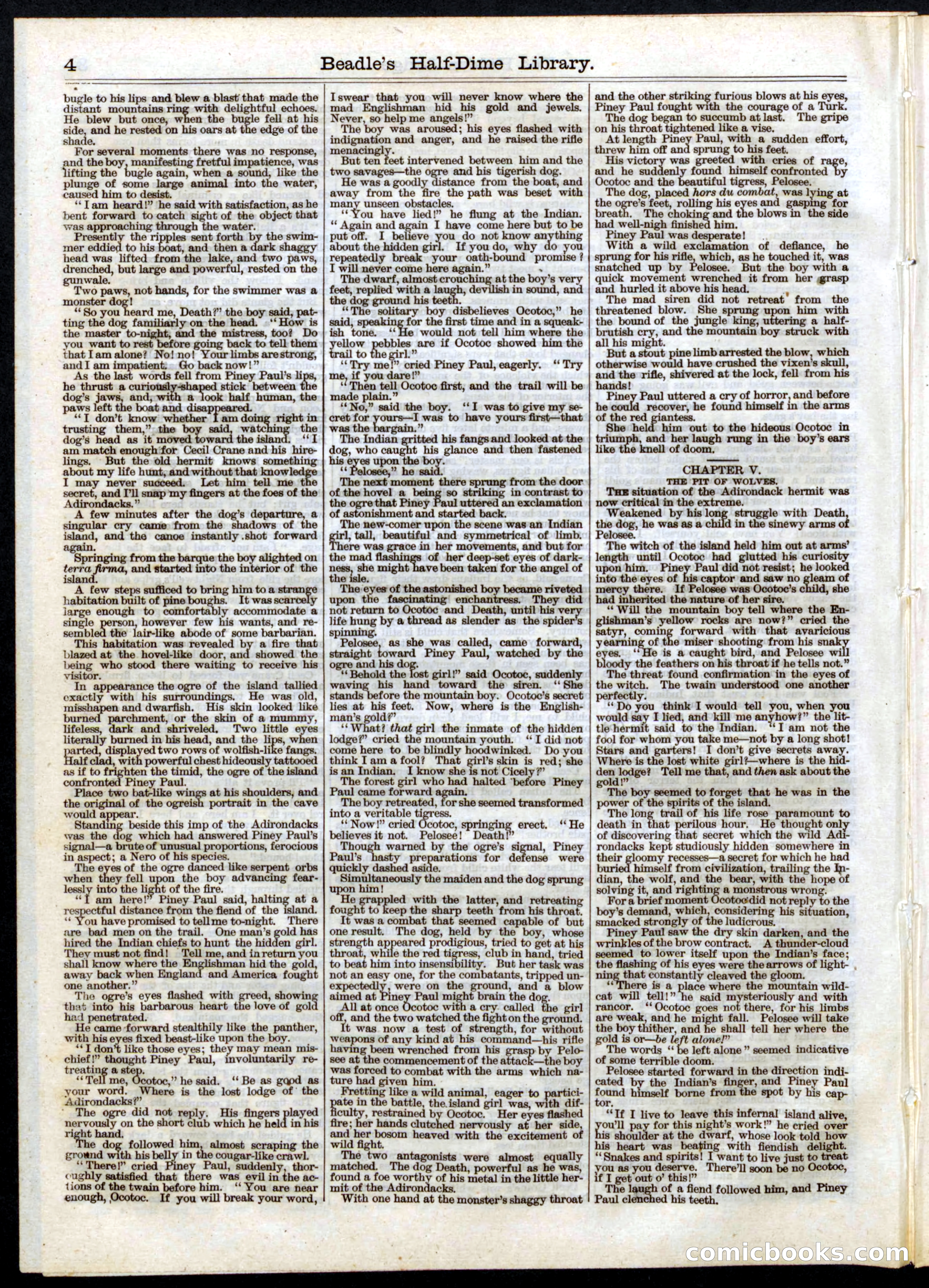 Beadle's Half Dime Library, No. 37 — page 4 of 16