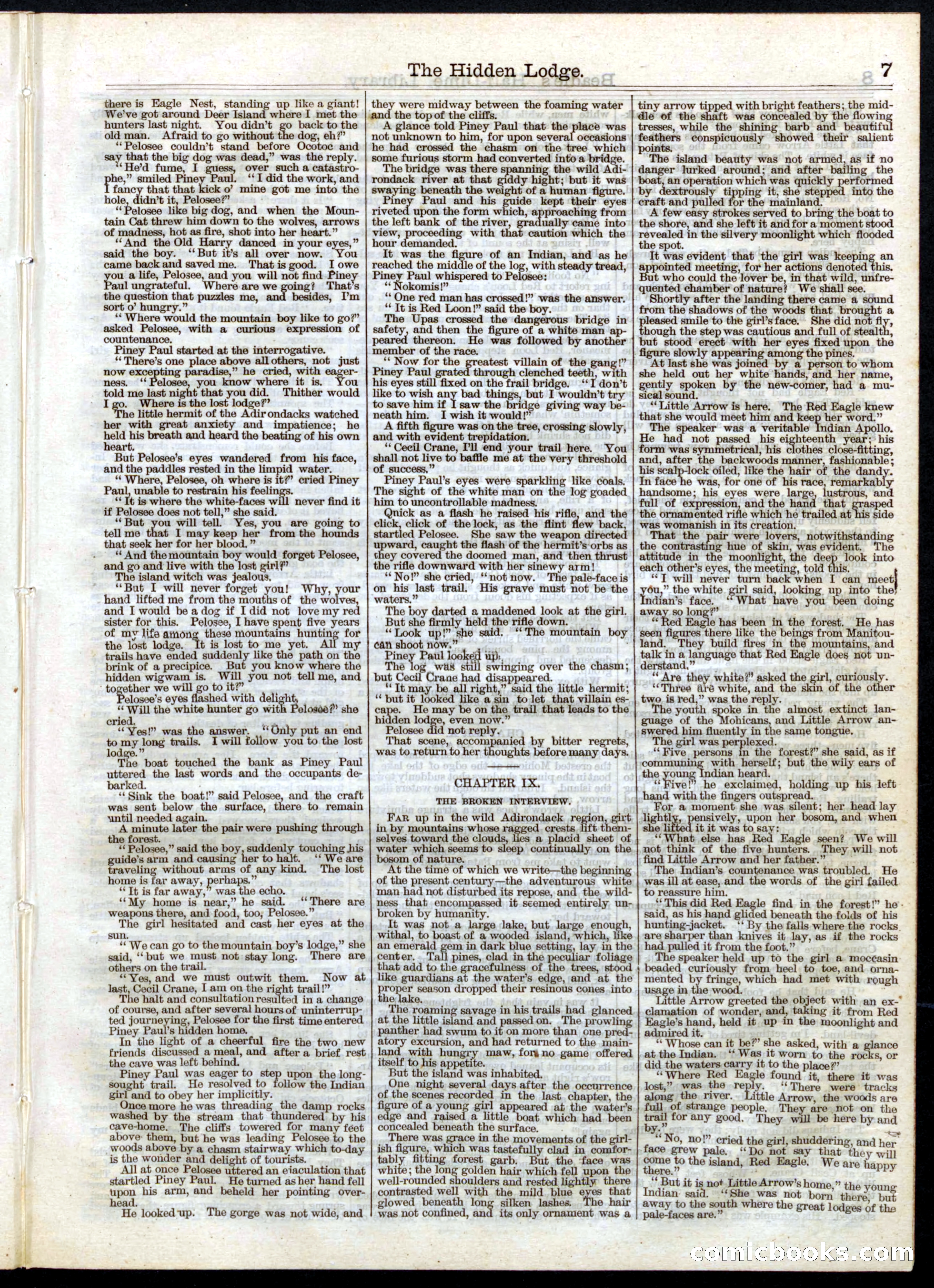 Beadle's Half Dime Library, No. 37 — page 7 of 16