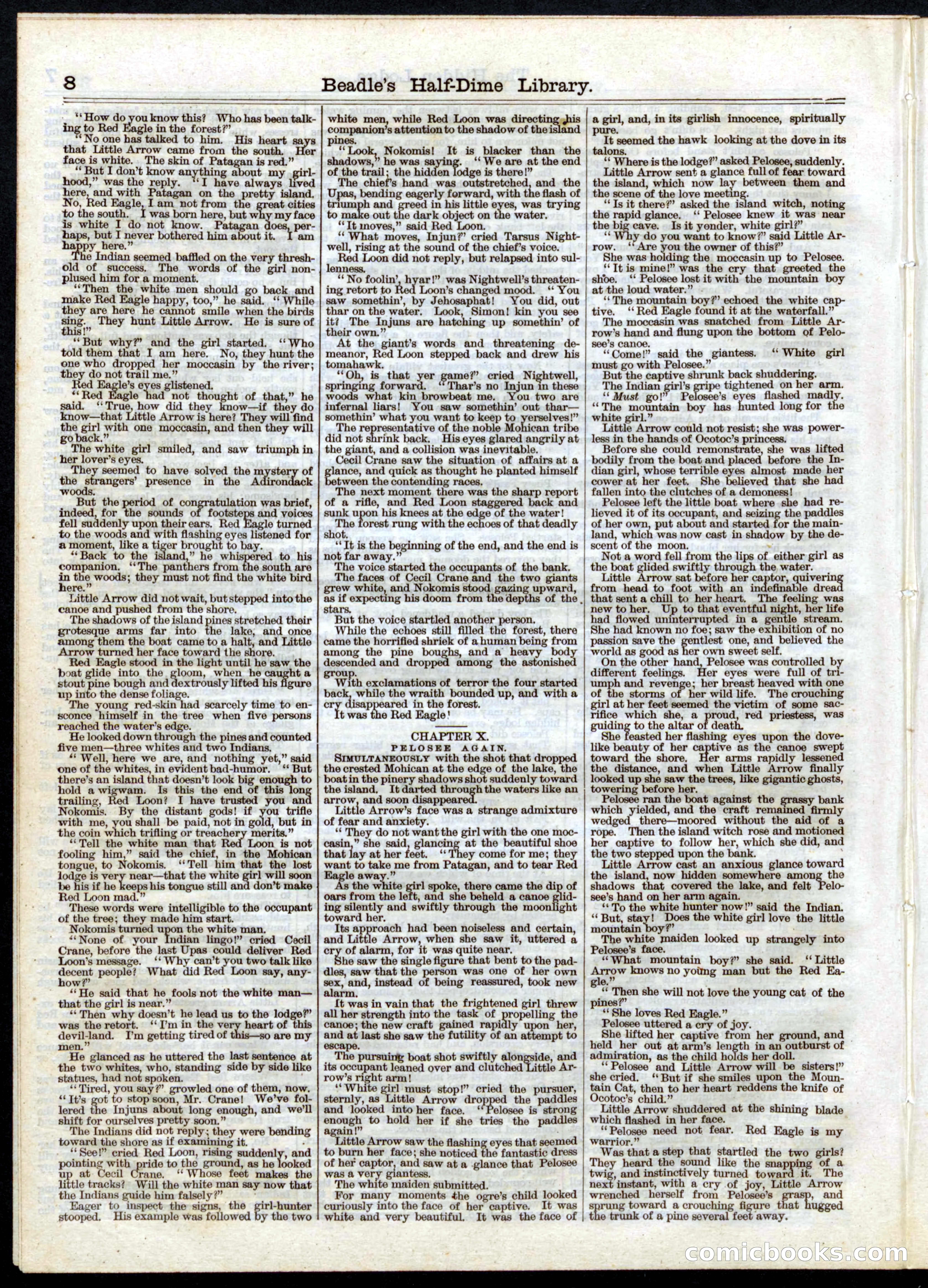 Beadle's Half Dime Library, No. 37 — page 8 of 16