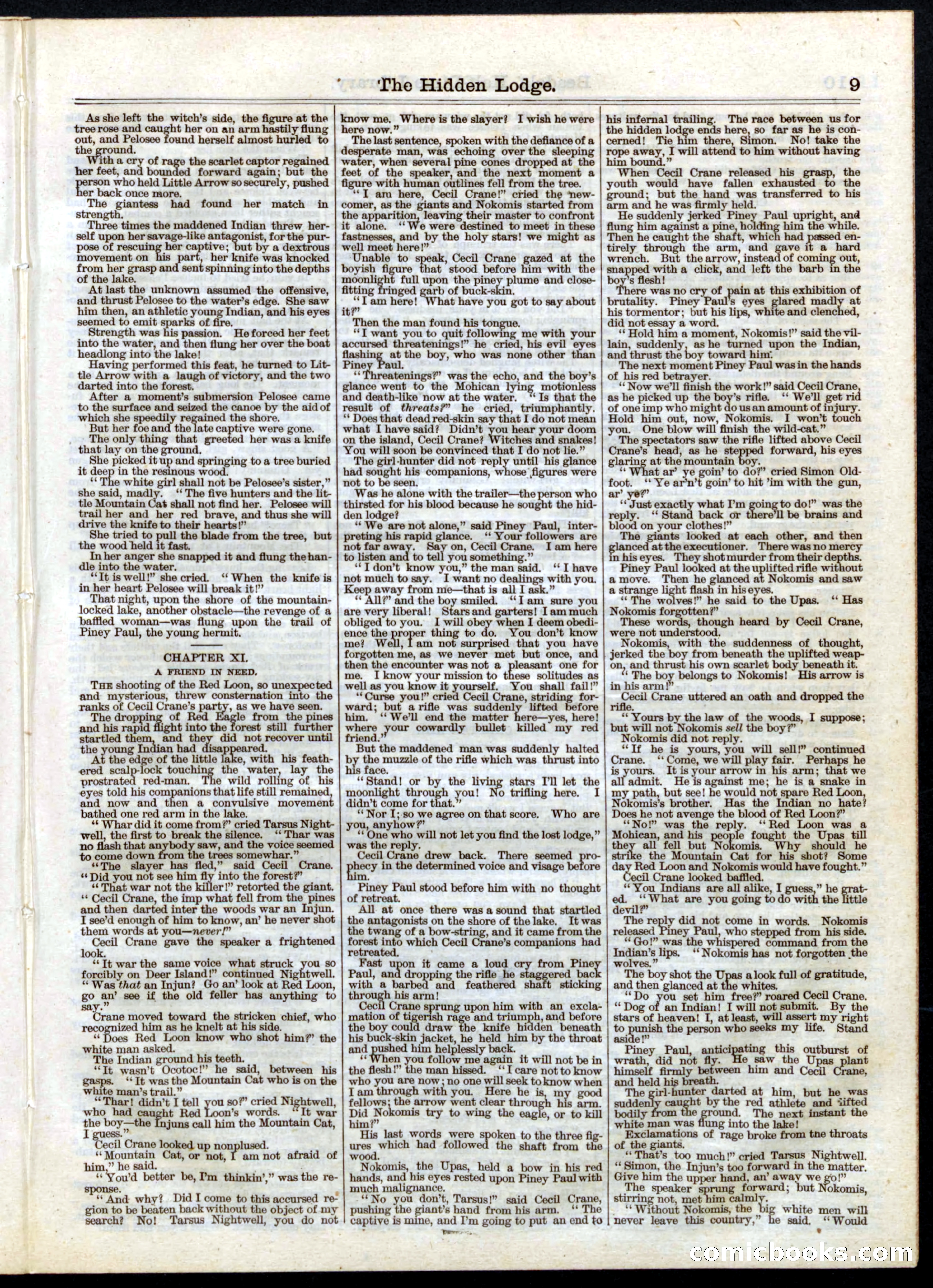 Beadle's Half Dime Library, No. 37 — page 9 of 16