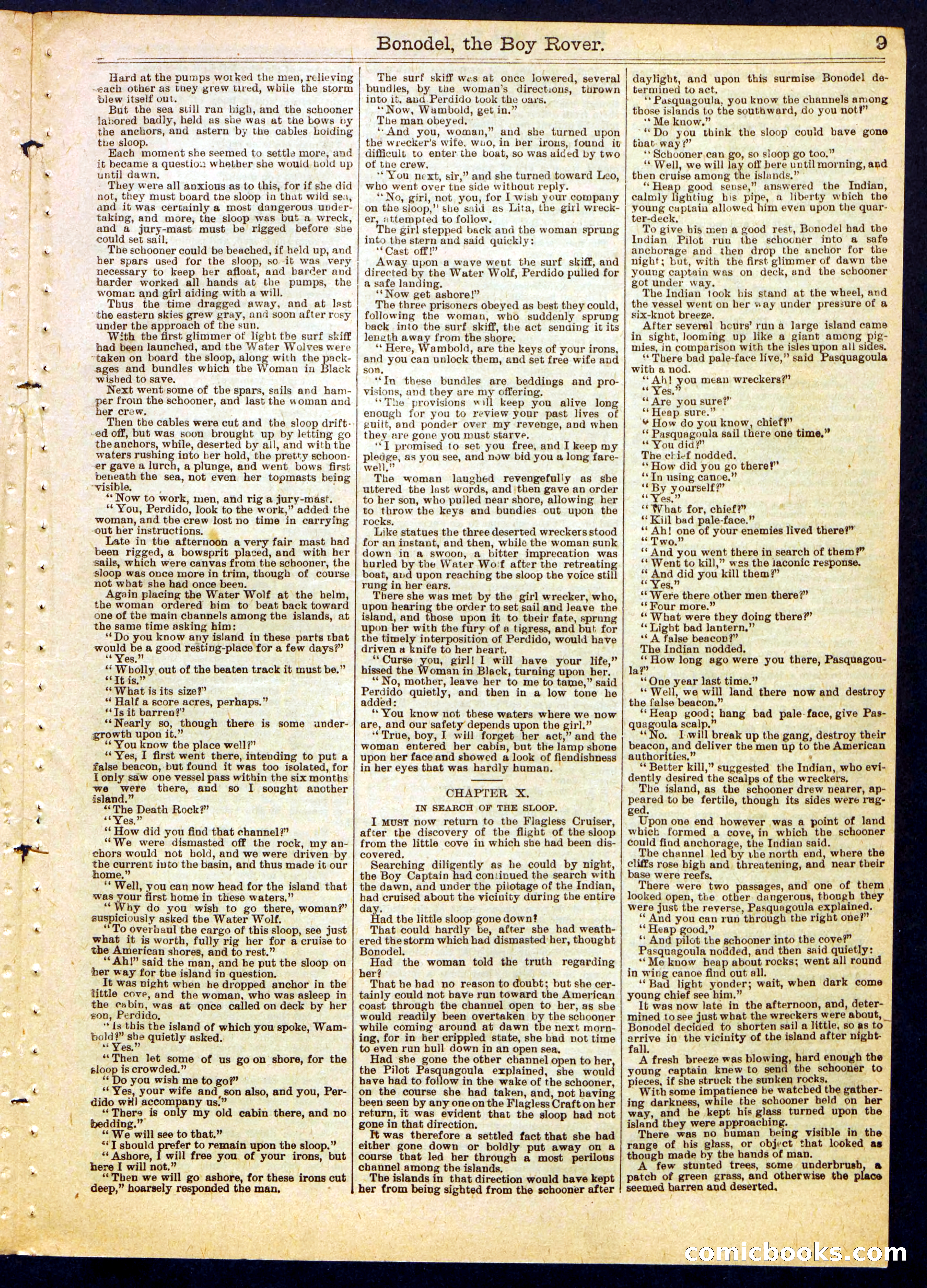 Beadle's Half Dime Library, No. 377 — page 9 of 16