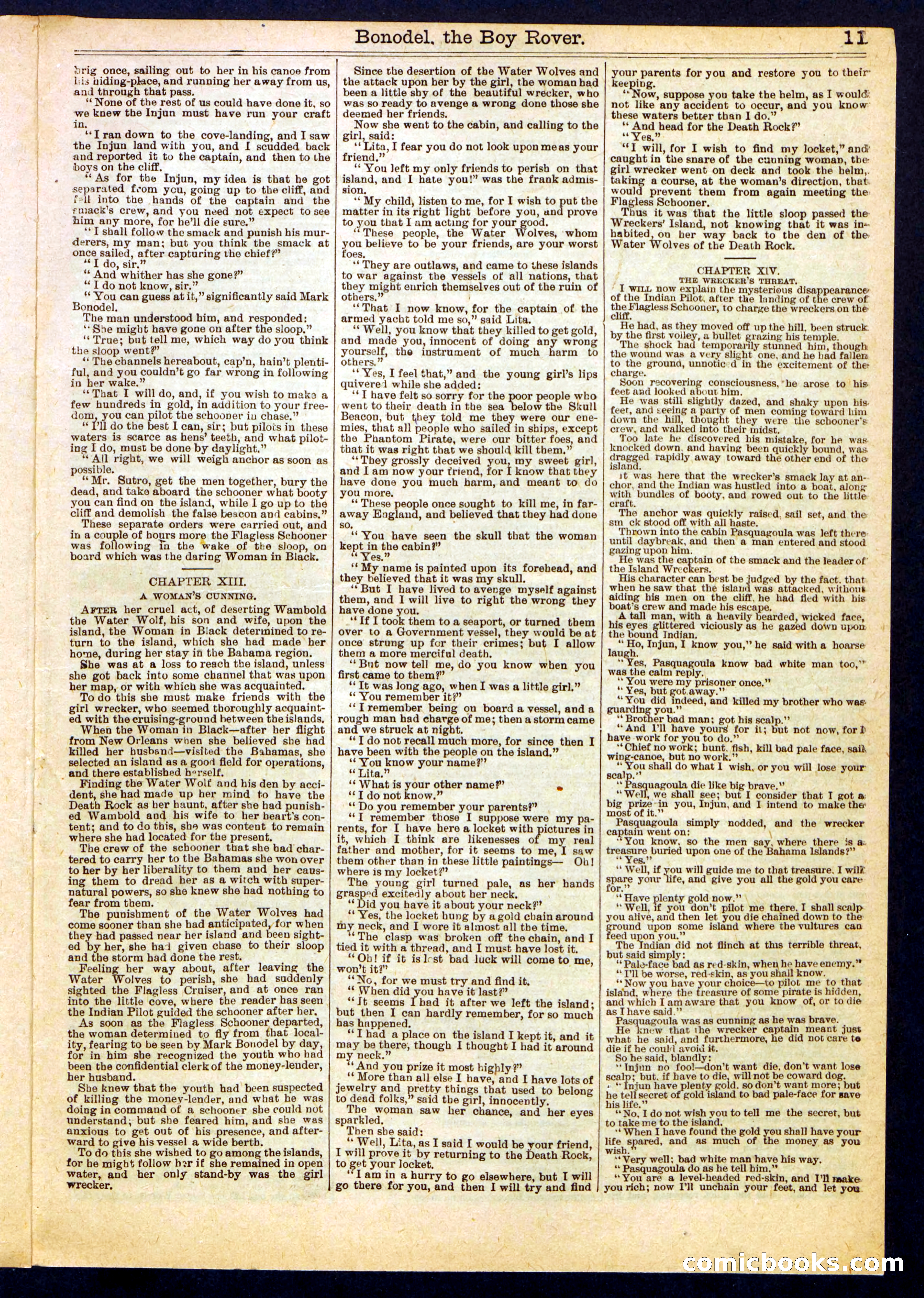Beadle's Half Dime Library, No. 377 — page 11 of 16