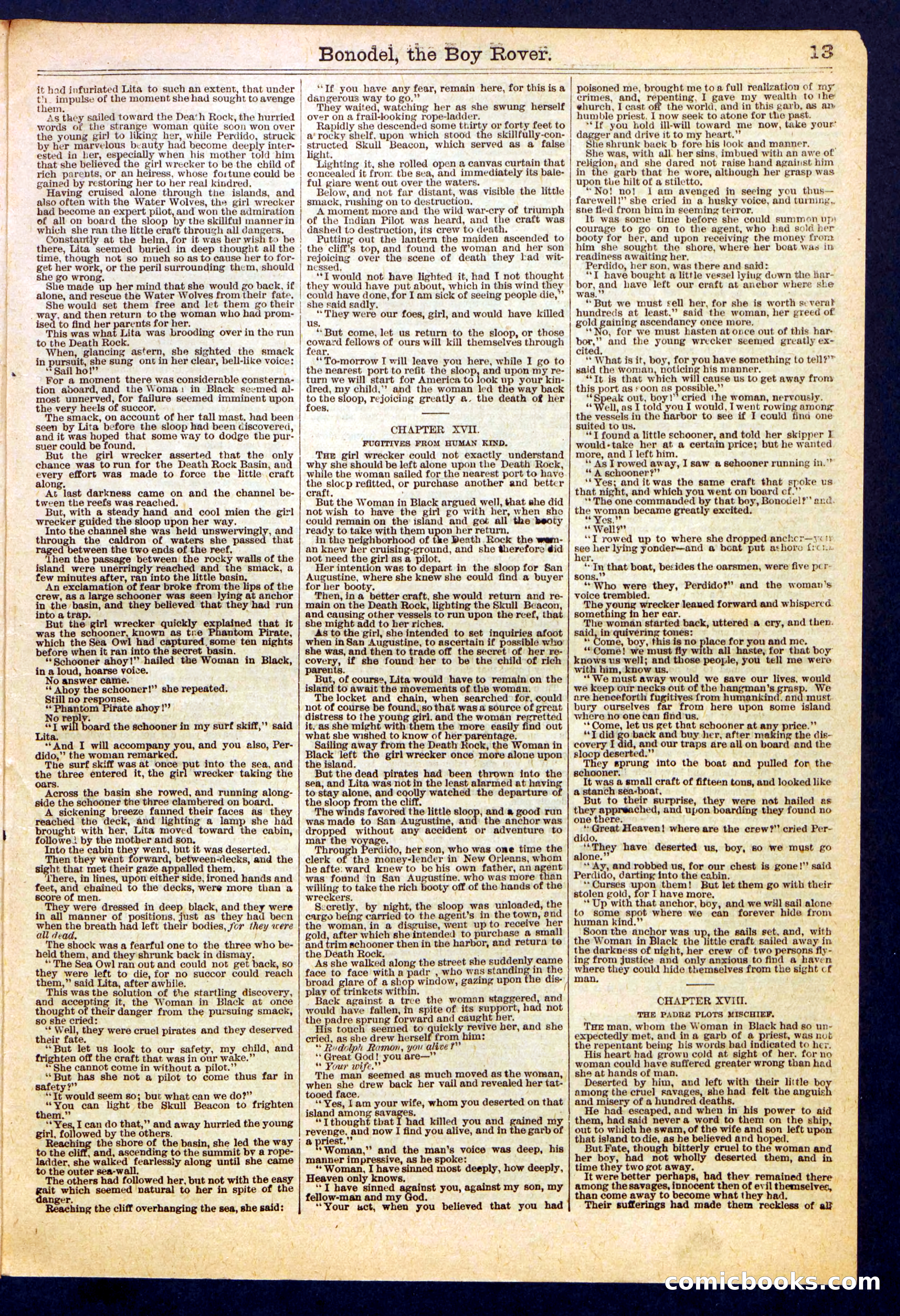 Beadle's Half Dime Library, No. 377 — page 13 of 16