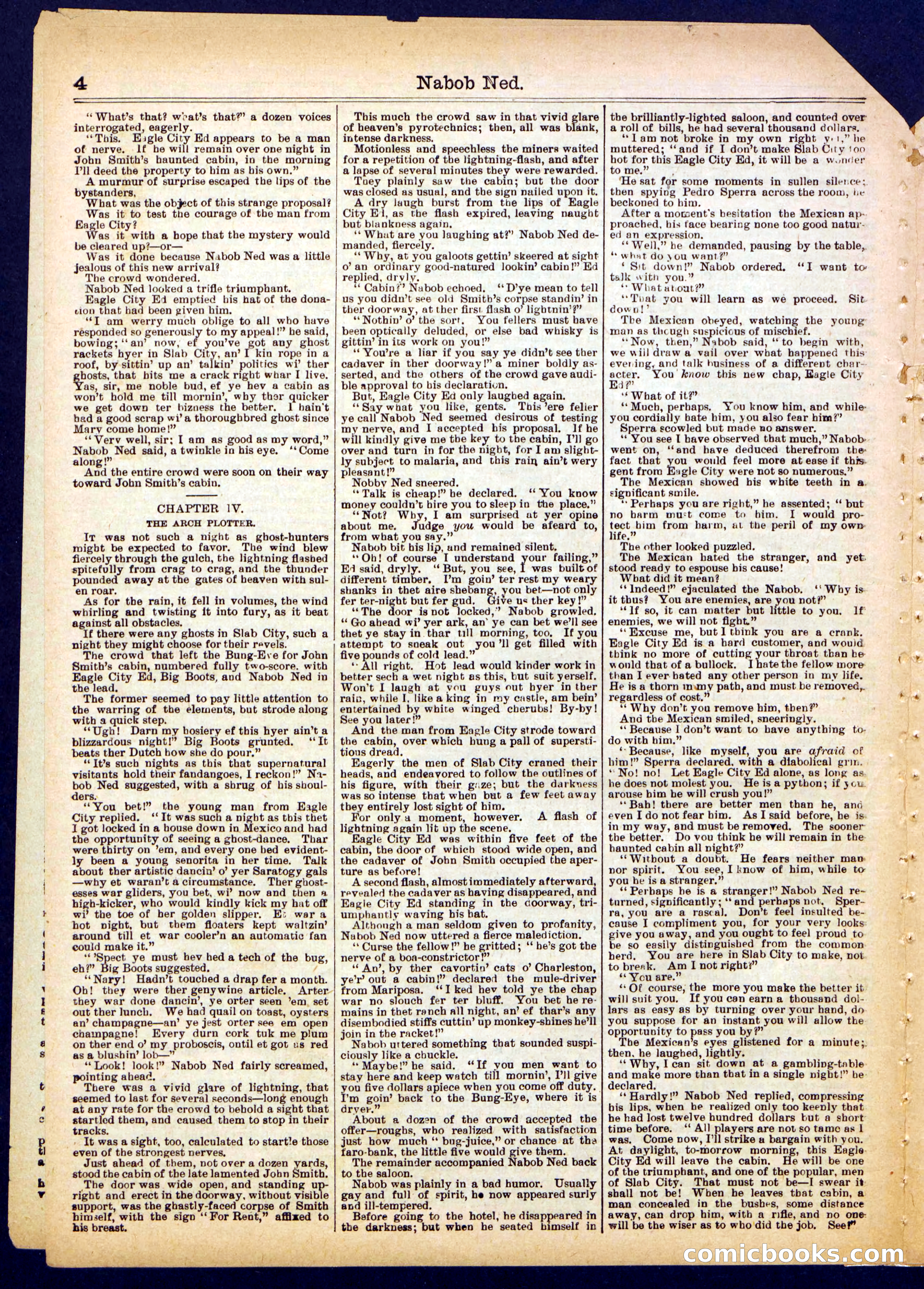 Beadle's Half Dime Library, No. 378 — page 4 of 16