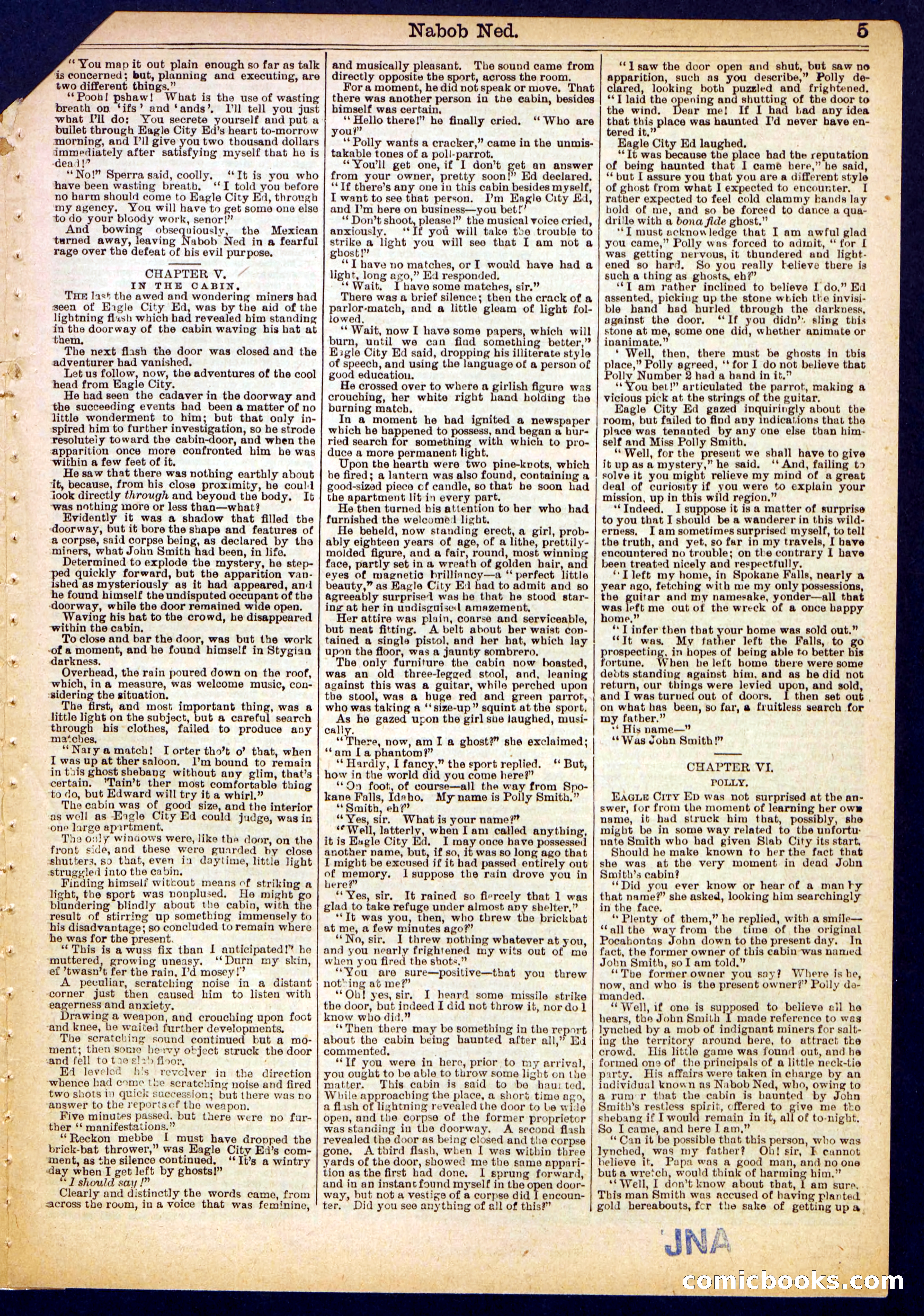Beadle's Half Dime Library, No. 378 — page 5 of 16