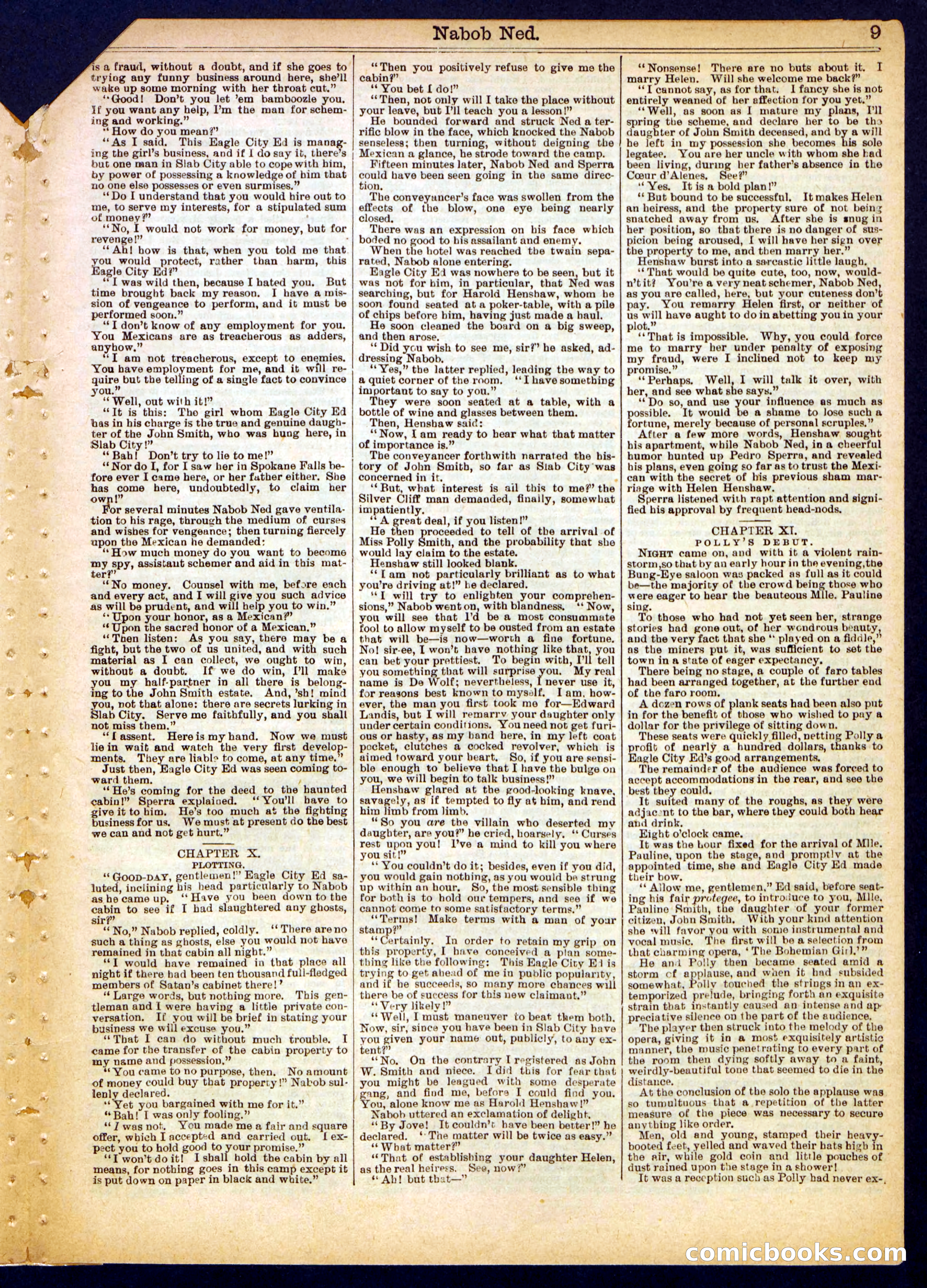 Beadle's Half Dime Library, No. 378 — page 9 of 16