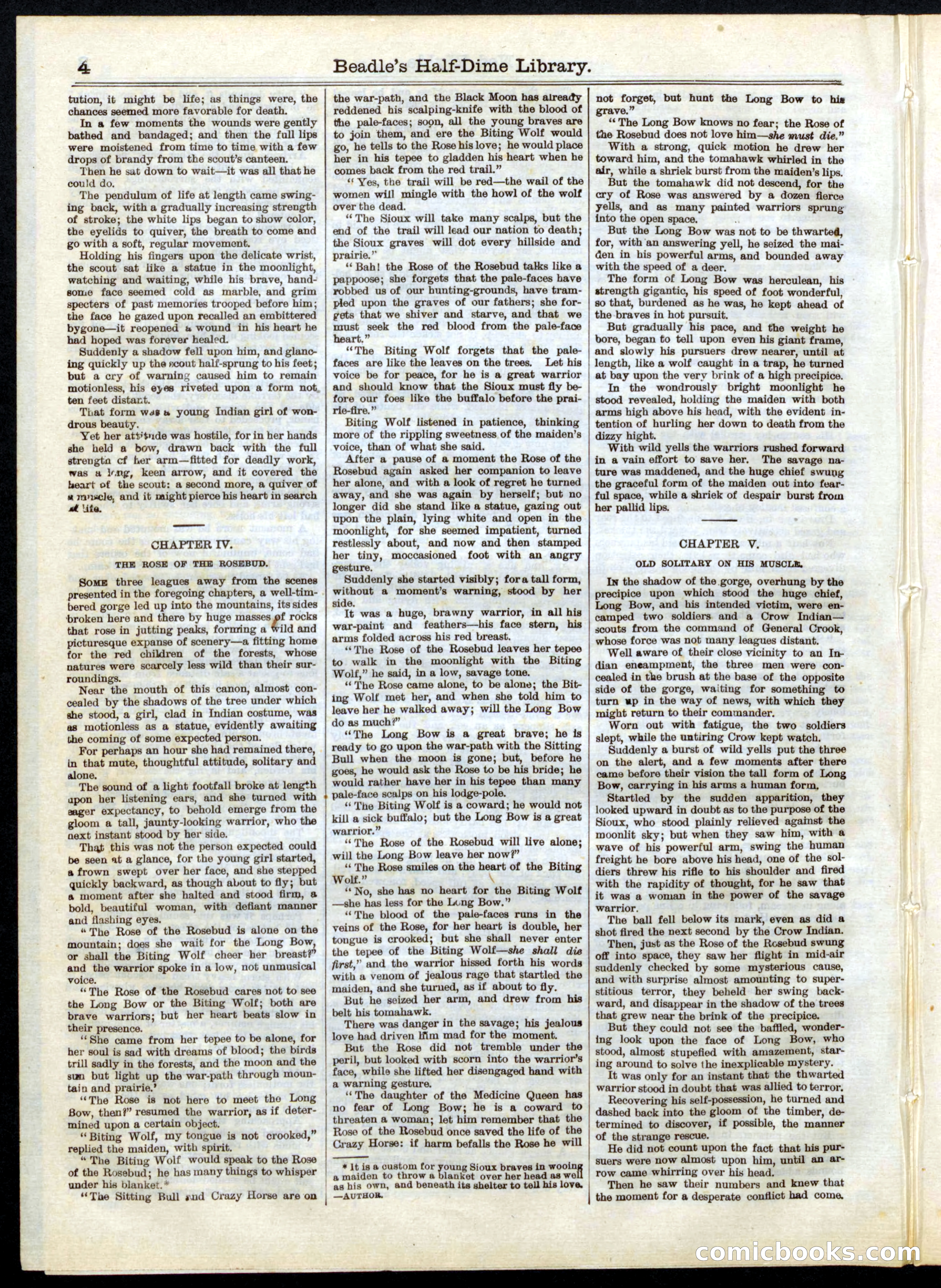 Beadle's Half Dime Library No. 38 — page 4 of 16